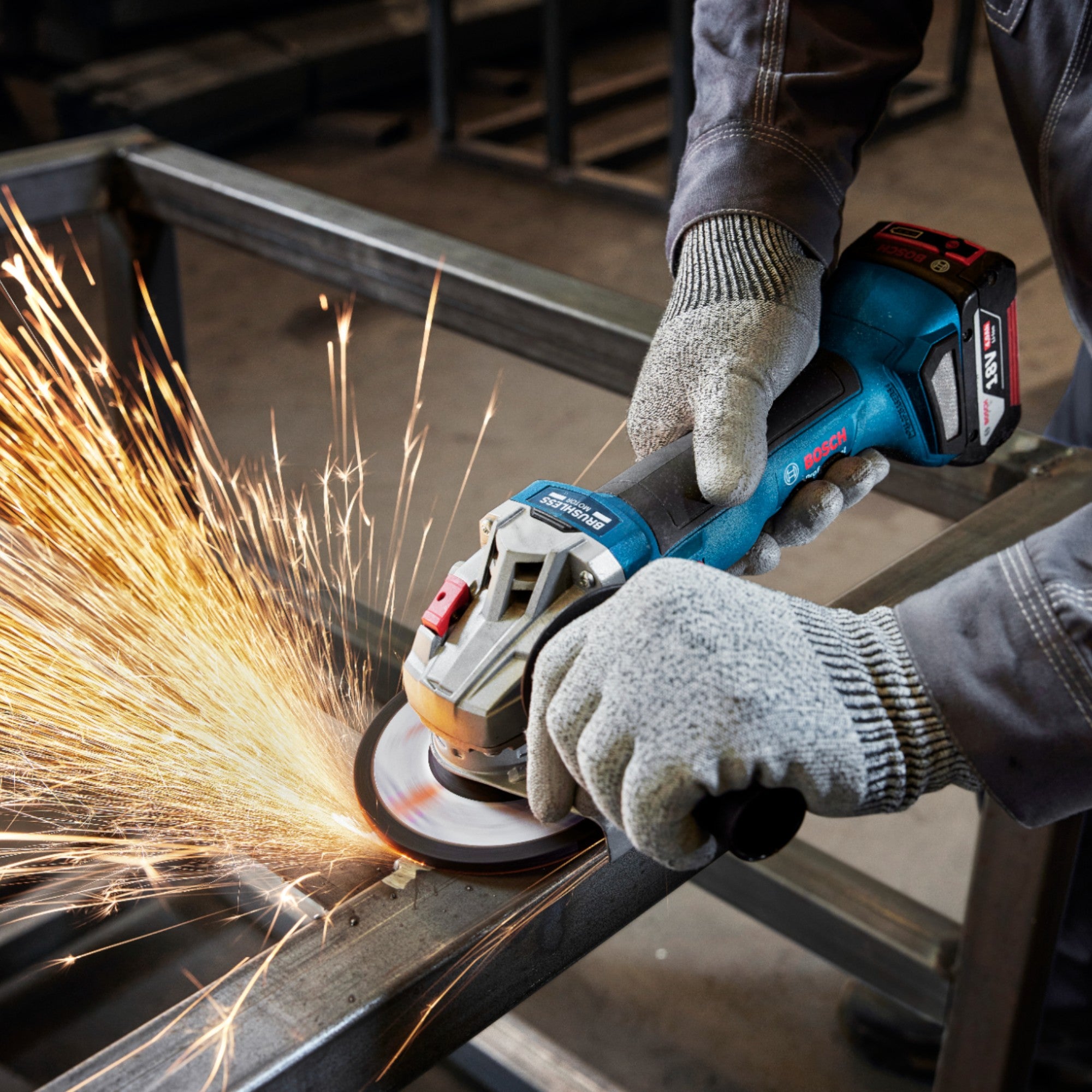 Bosch GWS 18V 8 Professional Akku Winkelschleifer 18 V 125 mm Brushless 2x ProCORE Akku 4 0 Ah Ladegeraet 4 - toolbrothers