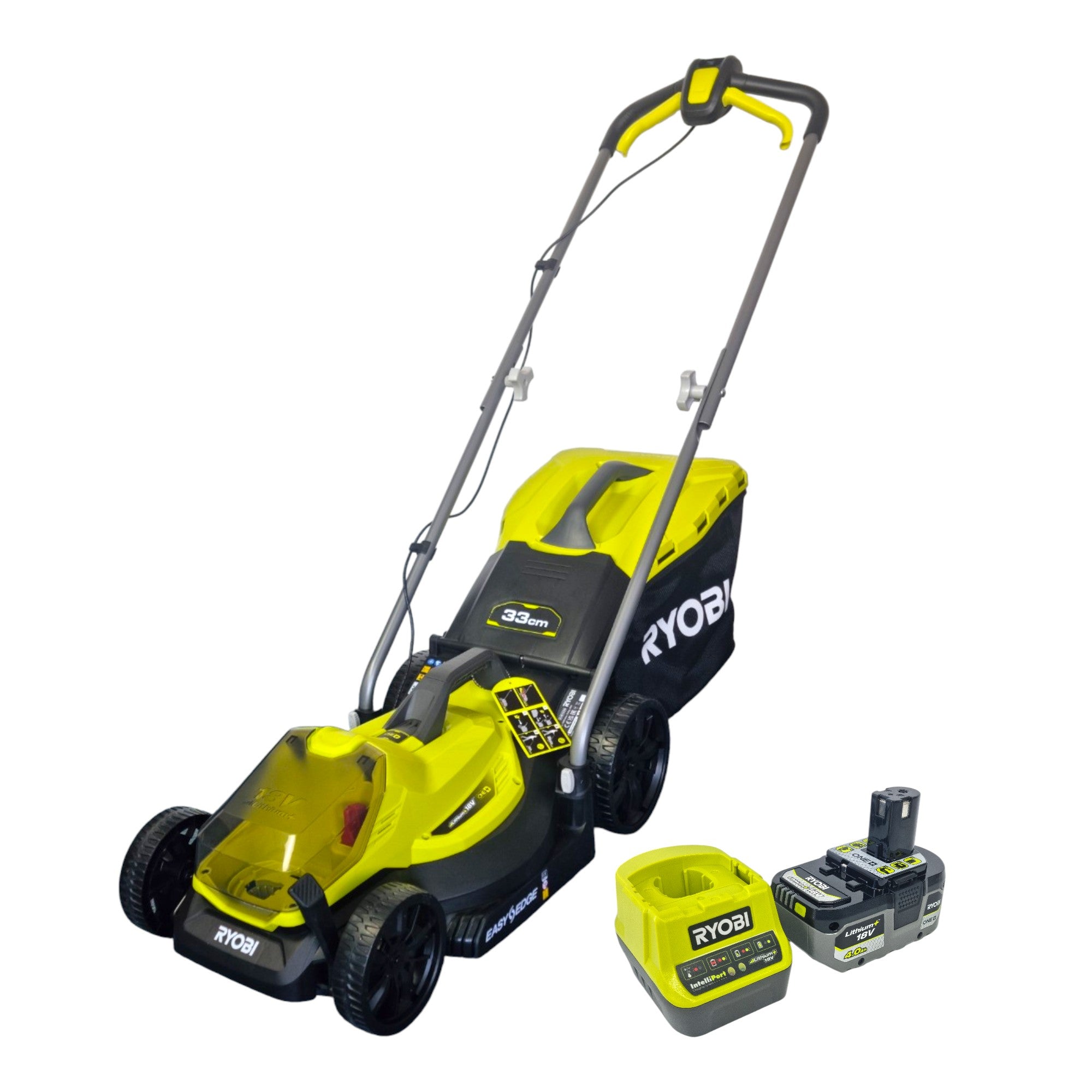 Ryobi RLM18X33B40 Akku Rasenmaeher 18 V 33 cm 5133004306 1x Akku 4 0 Ah Ladegeraet 0 - toolbrothers