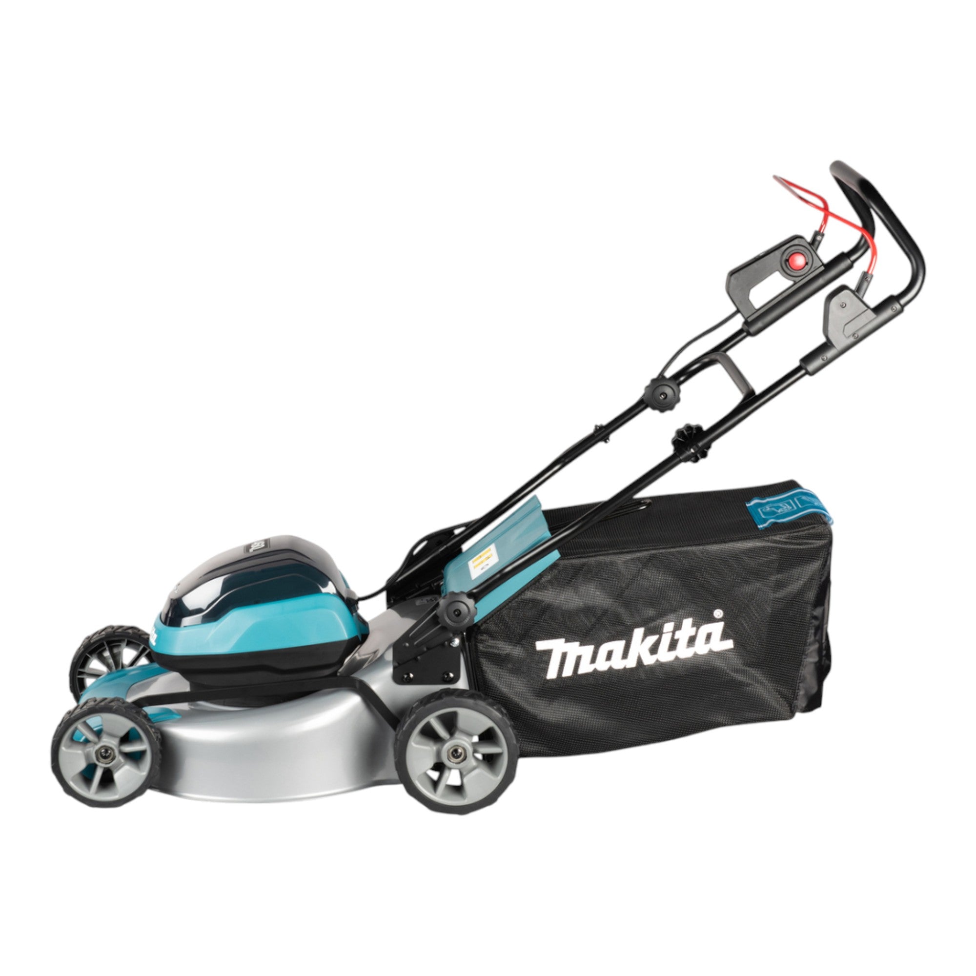 Makita DLM 466 PT4 Akku Rasenmaeher 36 V 2x 18 V 46 cm Brushless 4x Akku 5 0 Ah Ladegeraet 1 - toolbrothers