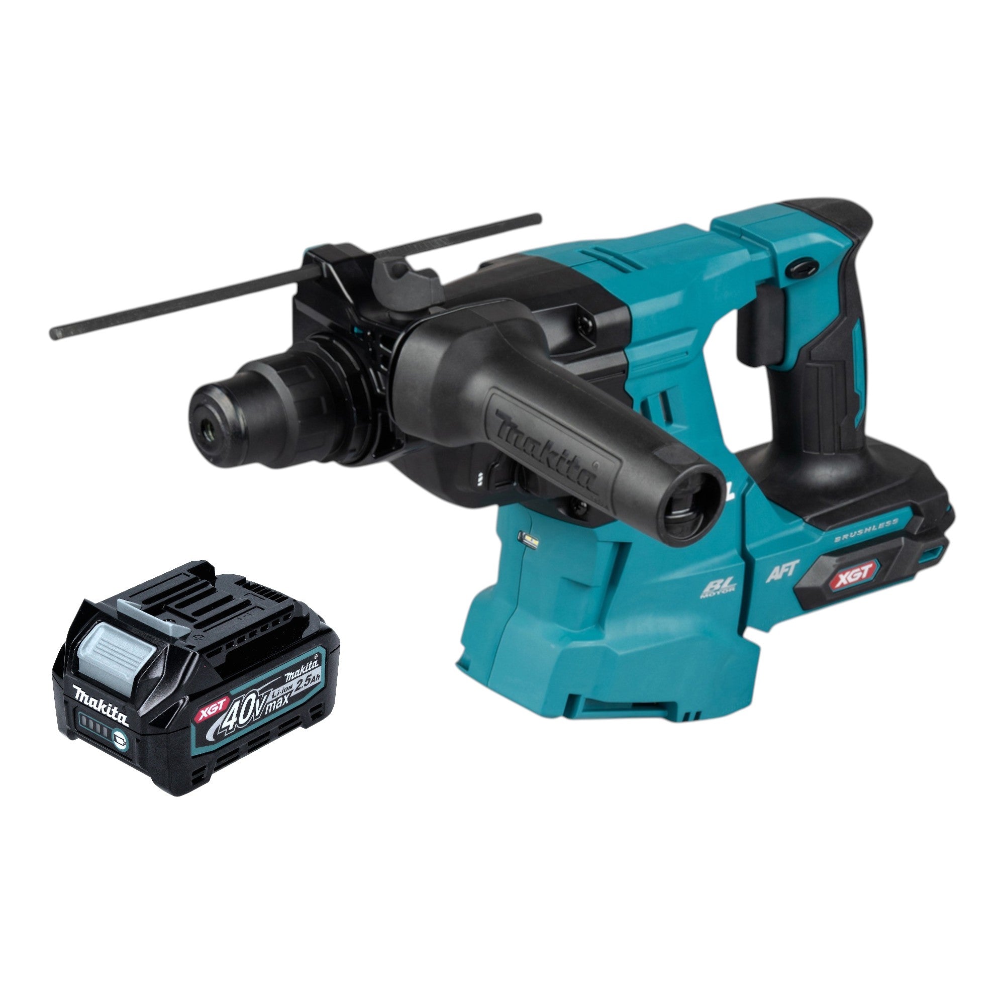 Makita HR 011 GD1 Akku Kombihammer 40 V max 3 3 J SDS plus Brushless 1x Akku 2 5 Ah ohne Ladegeraet 0 - toolbrothers