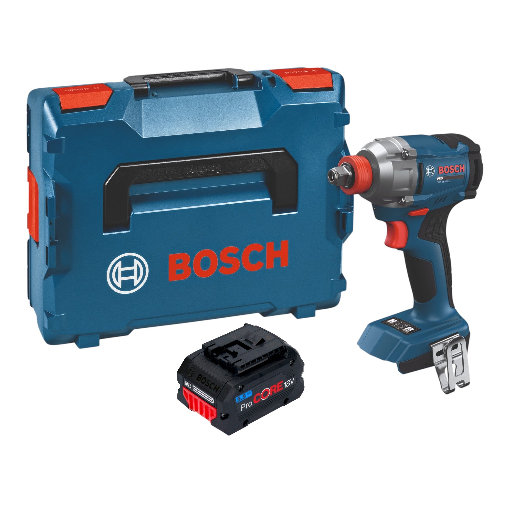 Bosch GDX 18V 285 Professional Akku Drehschlagschrauber 18 V 285 Nm 1x ProCORE Akku 5 5 Ah L Boxx ohne Ladegeraet 0 - toolbrothers