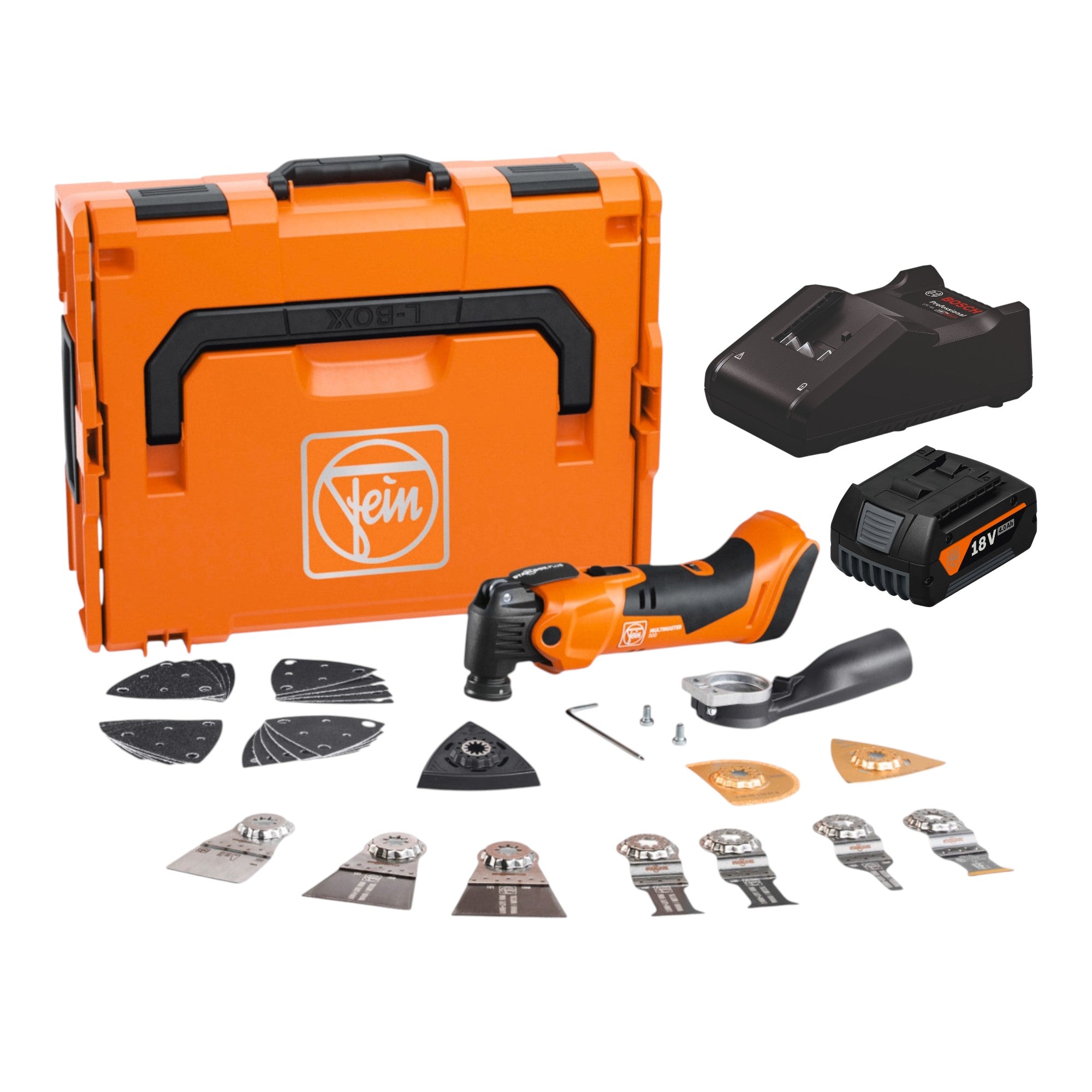 Fein AMM 500 Plus Top AS Akku Multimaster 18 V AMPShare Starlock Plus 1x Akku 4 0 Ah Ladegeraet L Boxx 0 - toolbrothers