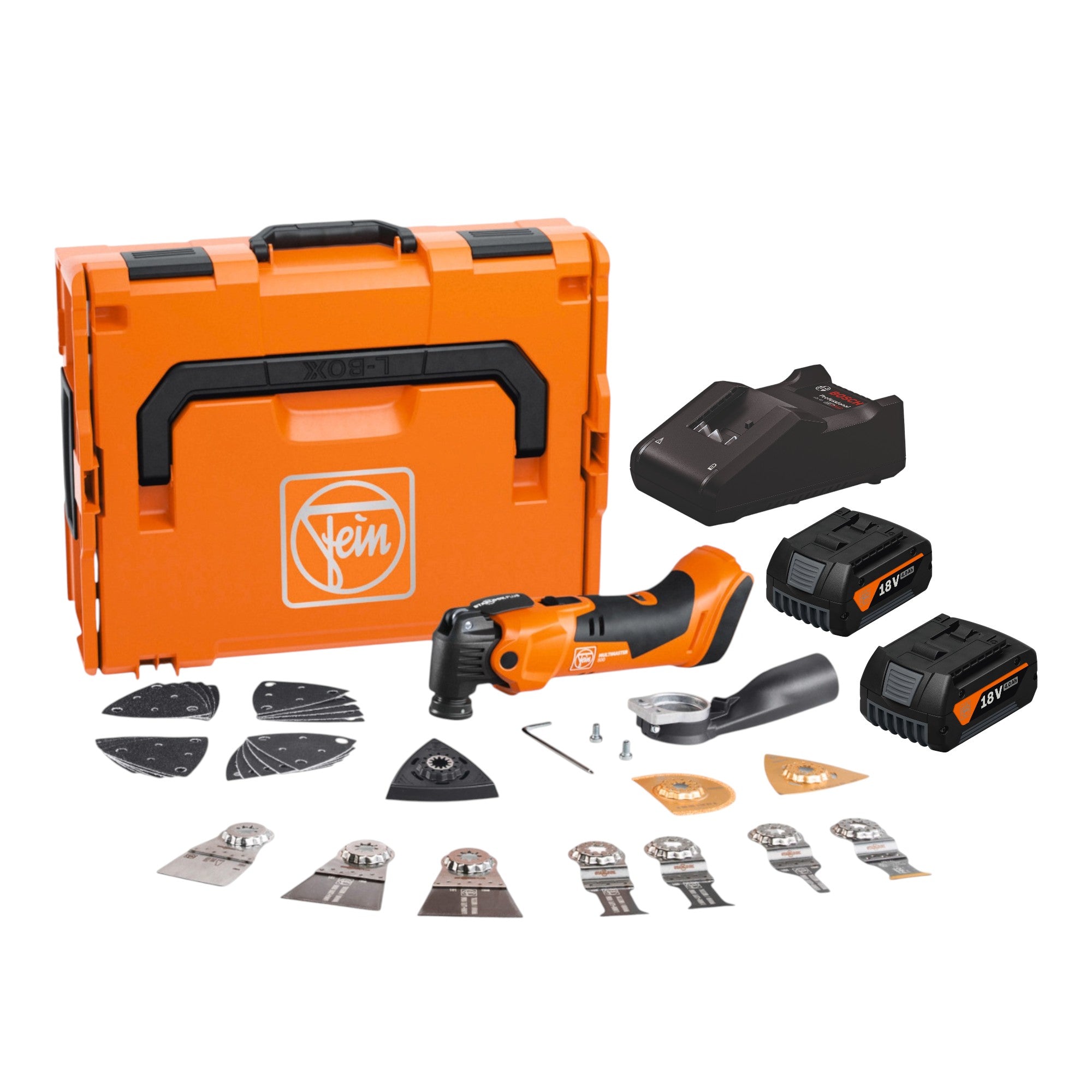Fein AMM 500 Plus Top AS Akku Multimaster 18 V AMPShare Starlock Plus 2x Akku 4 0 Ah Ladegeraet L Boxx 0 - toolbrothers