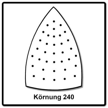 Mirka IRIDIUM Delta Schleifblätter Grip 100x152x152mm K240 50 Stk. ( 246JQ05025 ) - Toolbrothers