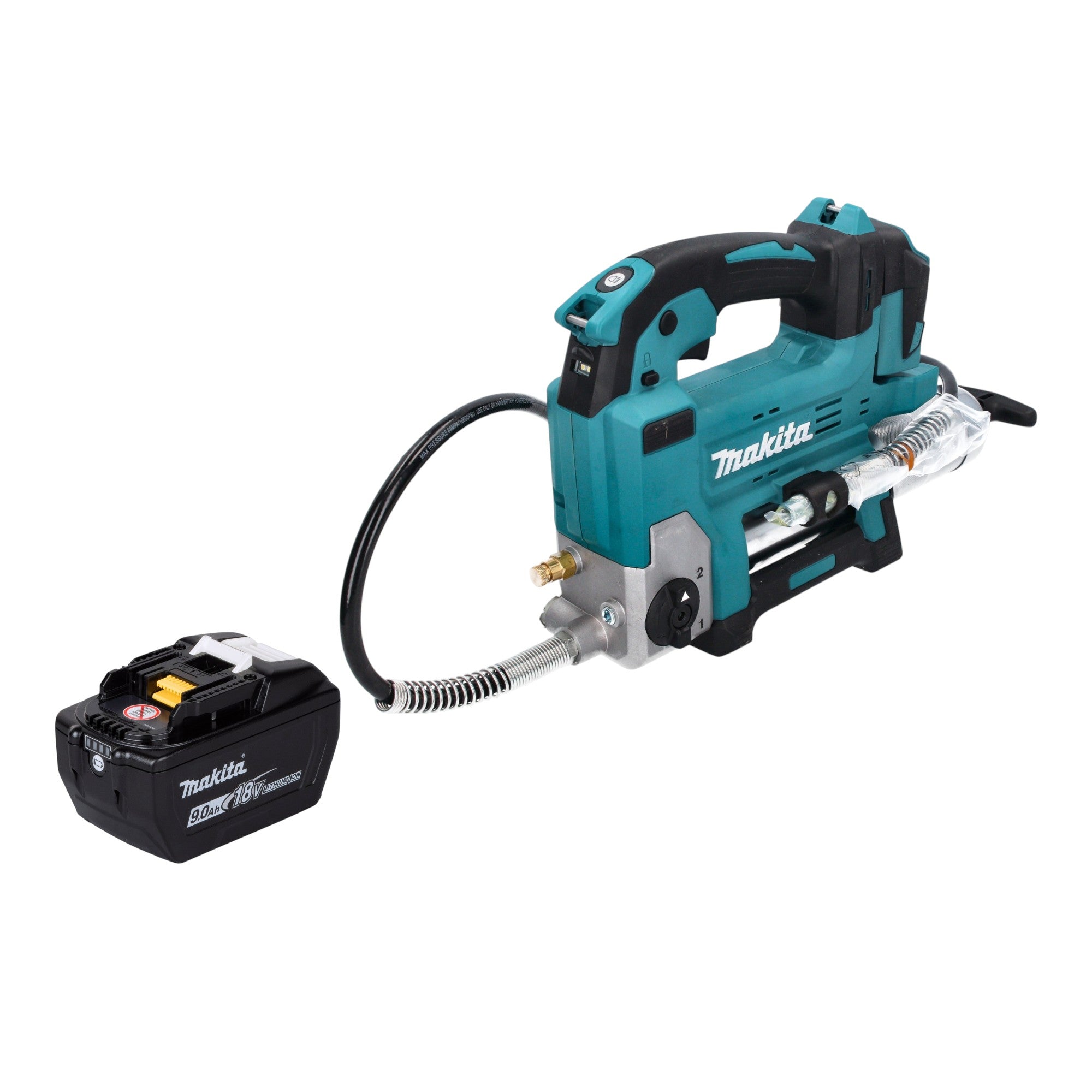 Makita DGP 180 Z Akku Fettpresse 18 V 690 bar 1x Akku 9 0 Ah ohne Ladegeraet 0 - toolbrothers