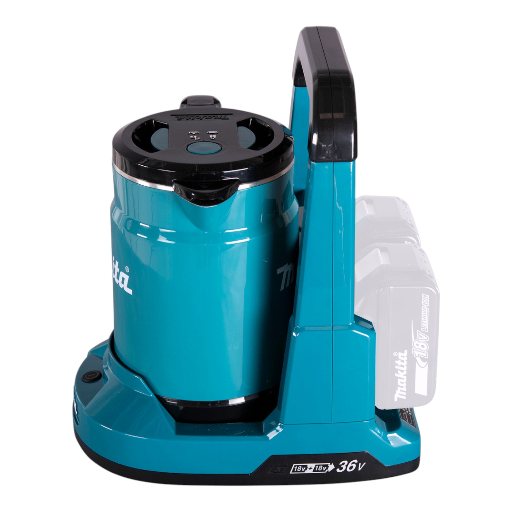 Makita DKT 360 Z Akku Wasserkocher 36 V 2x 18 V 0 8 L 2x Akku 9 0 Ah Ladegeraet 1 - toolbrothers