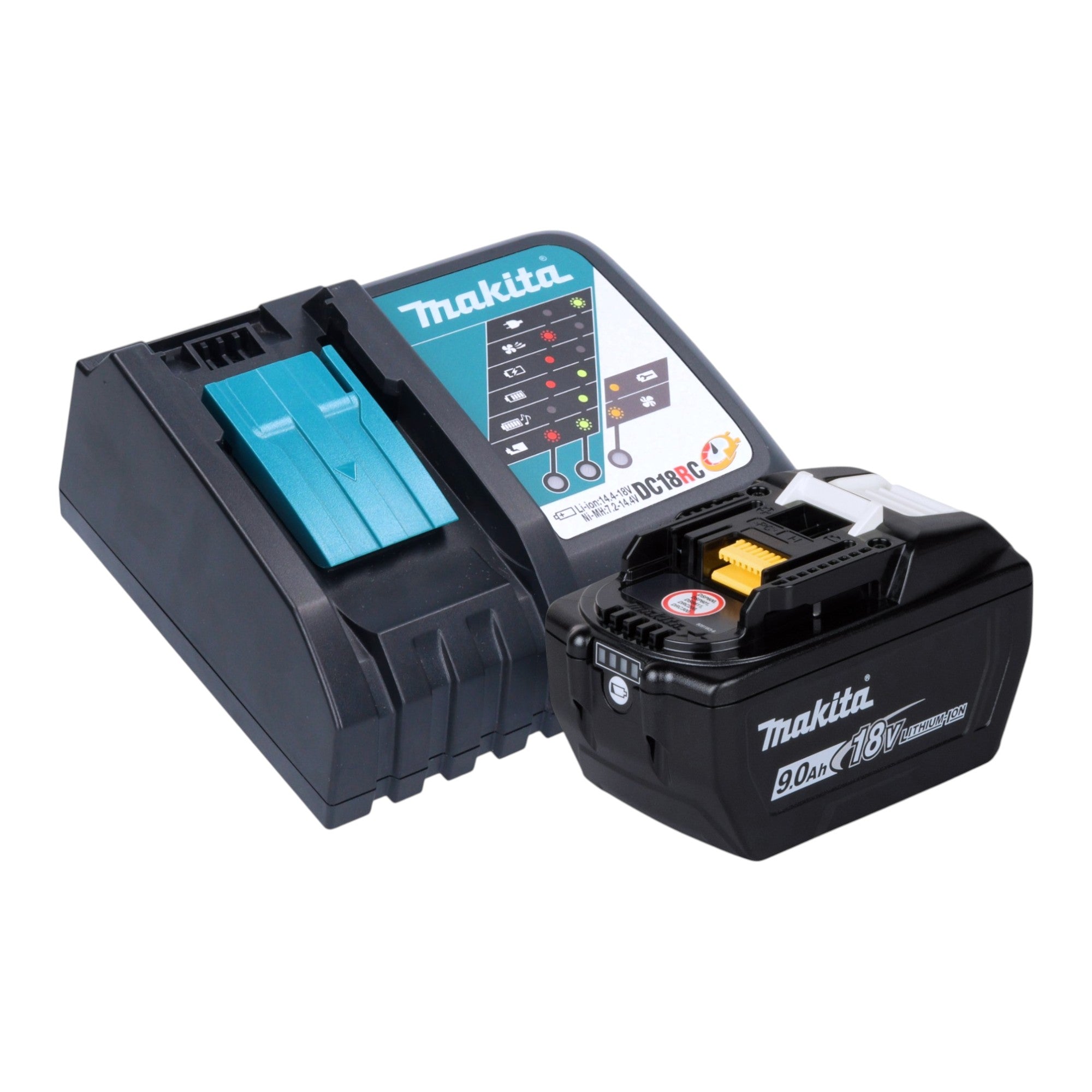 Makita DUB 186 Z Akku Geblaese 18 V 1x Akku 9 0 Ah Ladegeraet 2 - toolbrothers