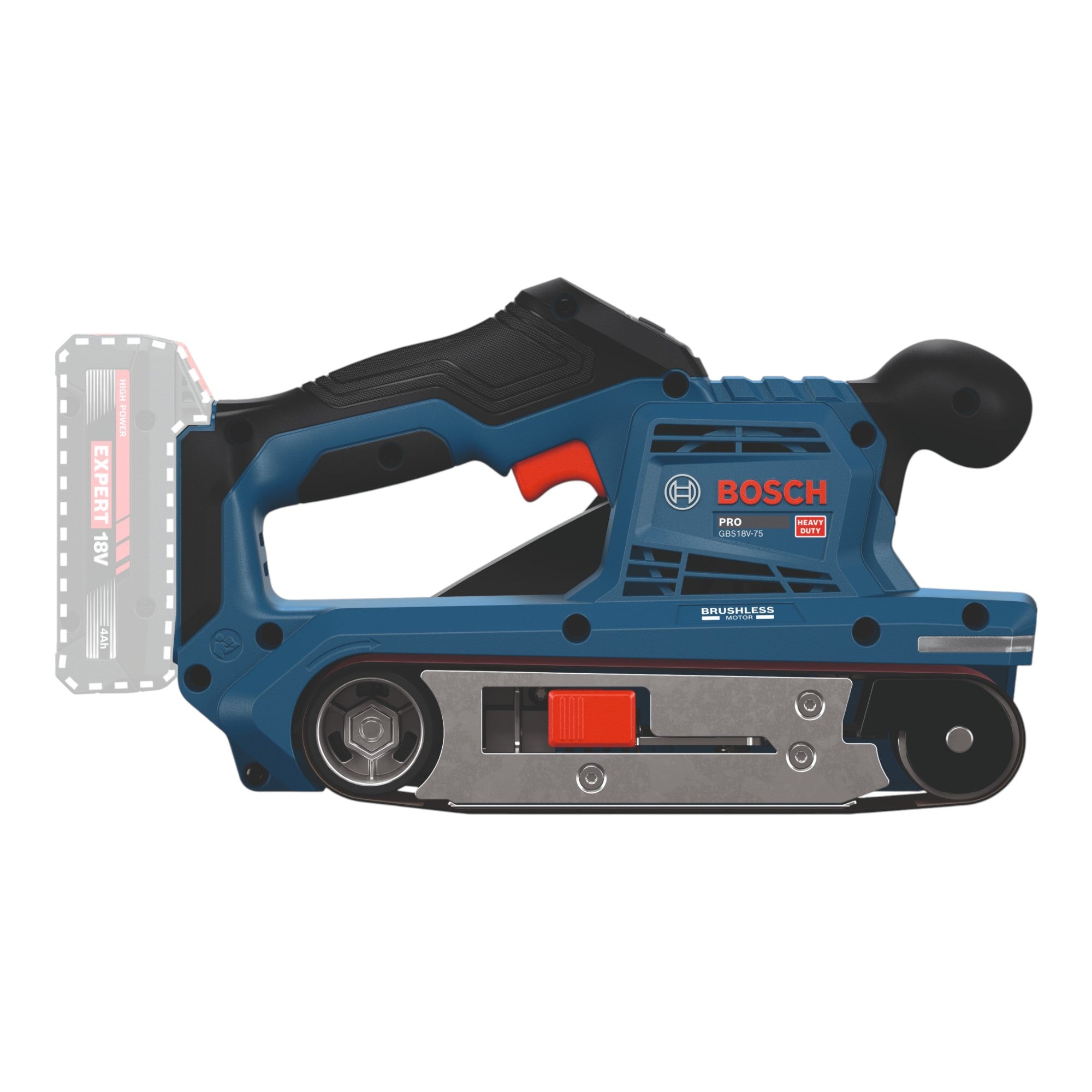 Bosch GBS 18V 75 Akku Bandschleifer 18 V 76 x 533 mm Brushless 1x ProCORE Akku 4 0 Ah ohne Ladegeraet 1 - toolbrothers