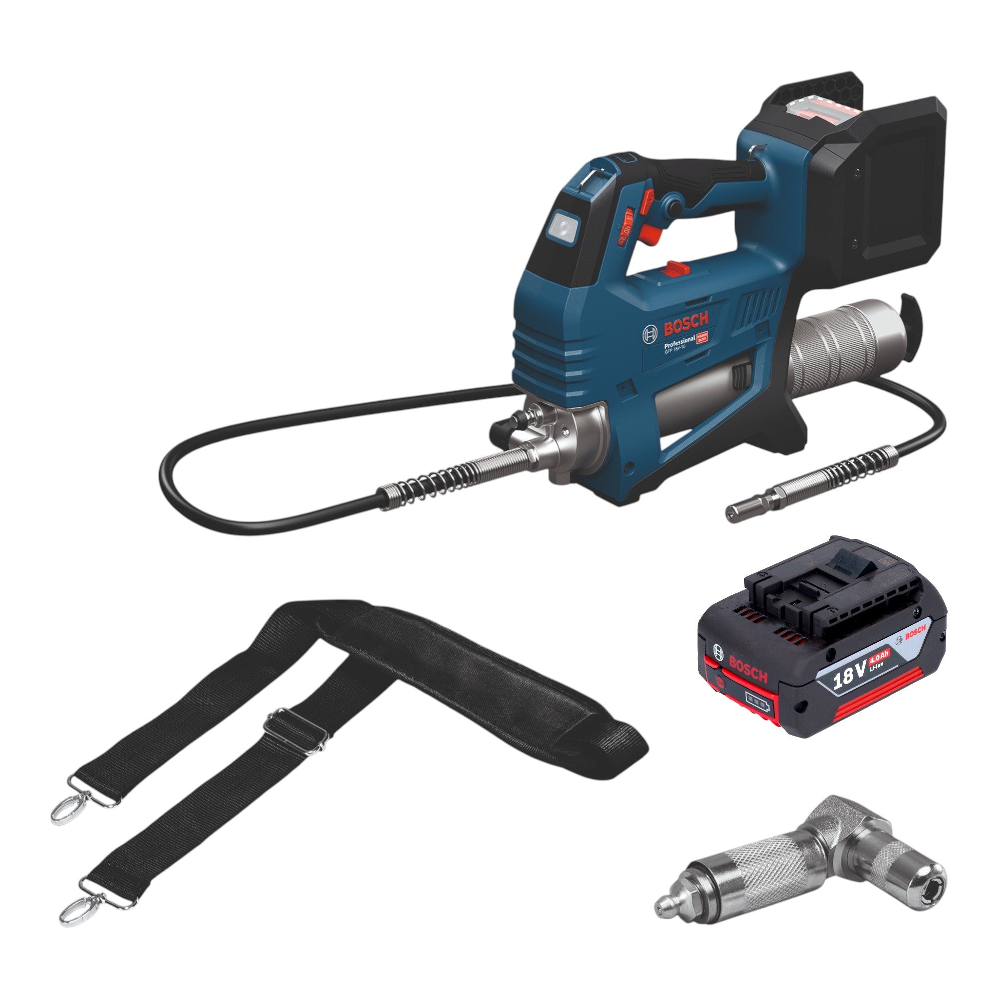 Bosch GFP 18V 10 Akku Fettpresse 18 V 10000 psi 1x Akku 4 0 Ah ohne Ladegeraet 0 - toolbrothers