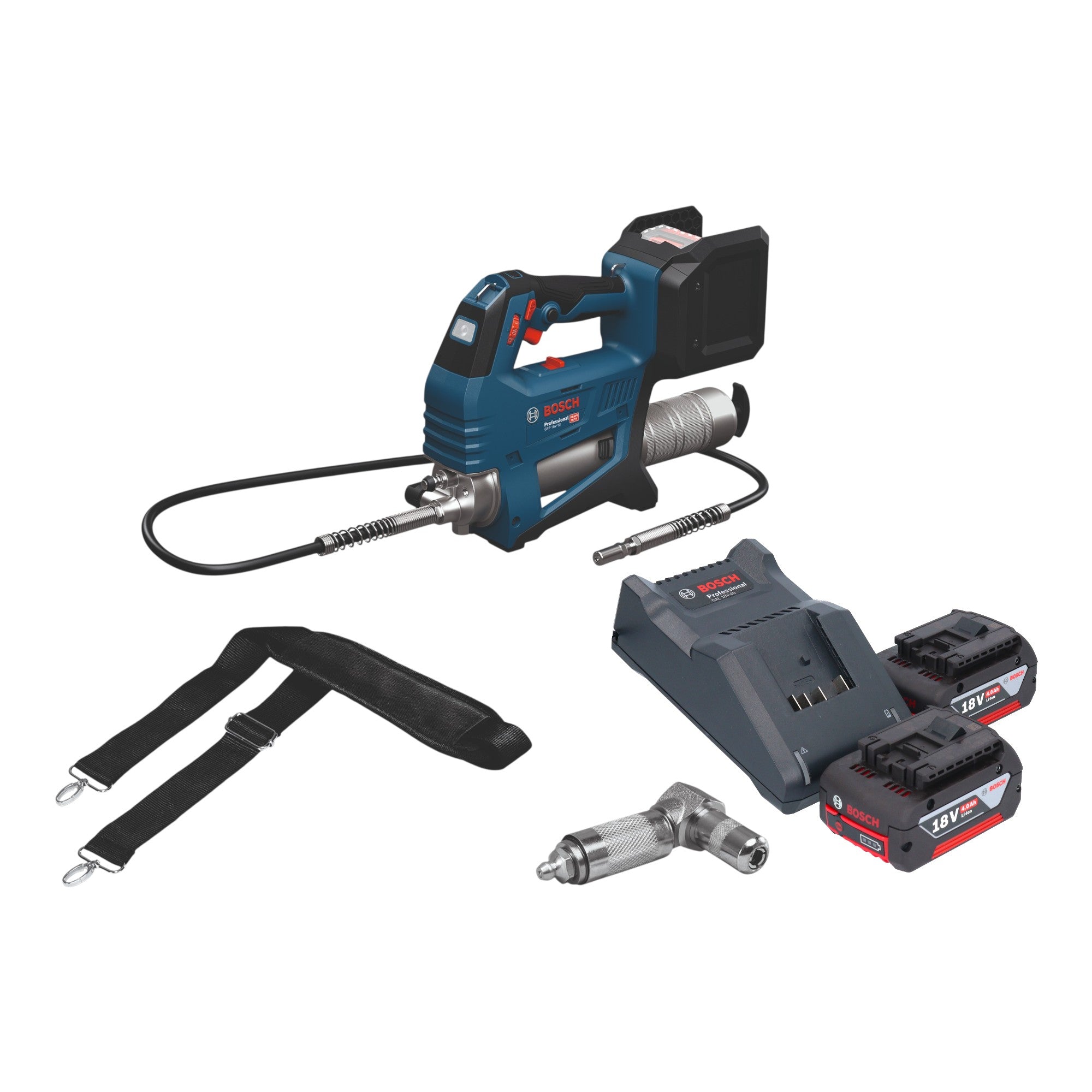 Bosch GFP 18V 10 Akku Fettpresse 18 V 10000 psi 2x Akku 4 0 Ah Ladegeraet 0 - toolbrothers