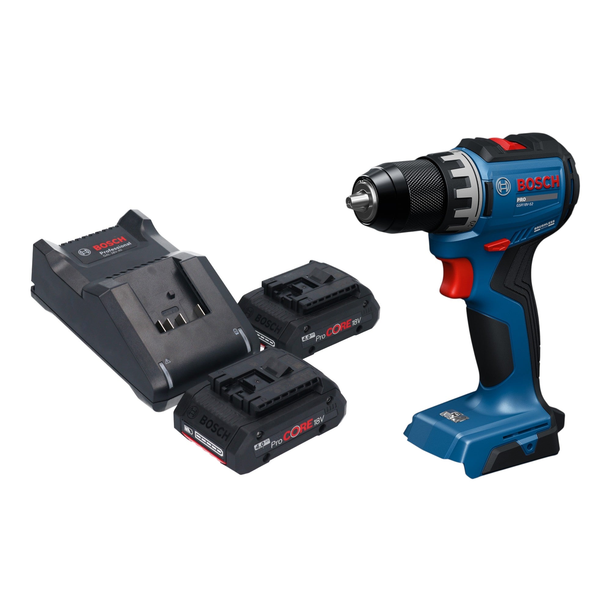 Bosch GSR 18V 52 Professional Akku Bohrschrauber 18 V 70 Nm Brushless 2x ProCORE Akku 4 0 Ah Ladegeraet 0 - toolbrothers