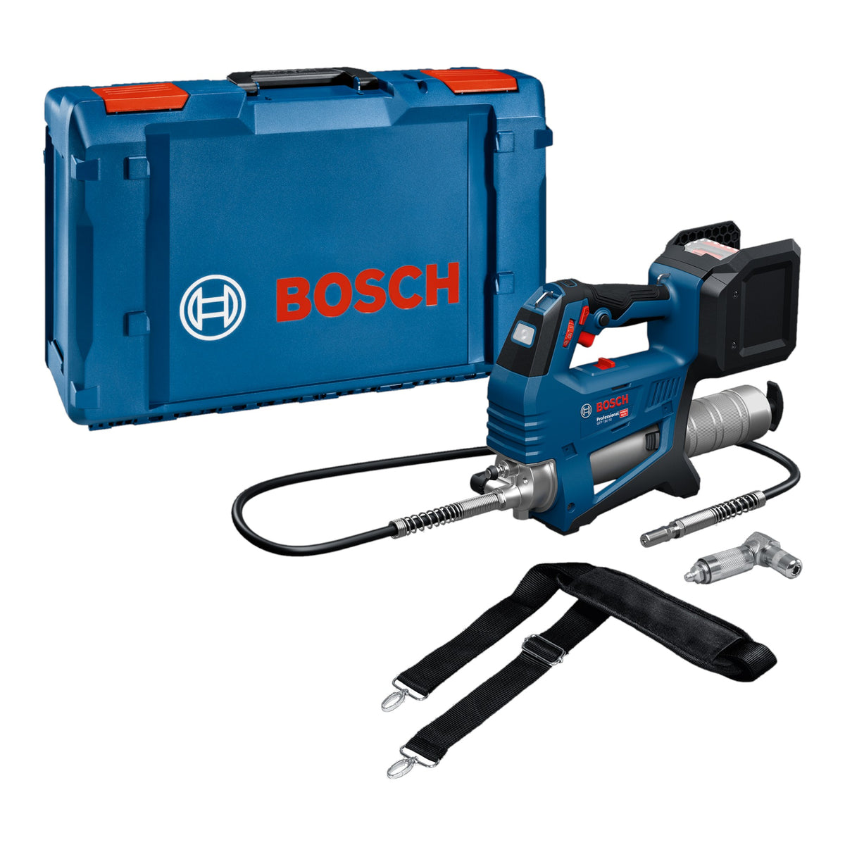 Bosch 06019N6001 GFP 18 V-10, engrasadora a batería + cargador + XL-BOXX
