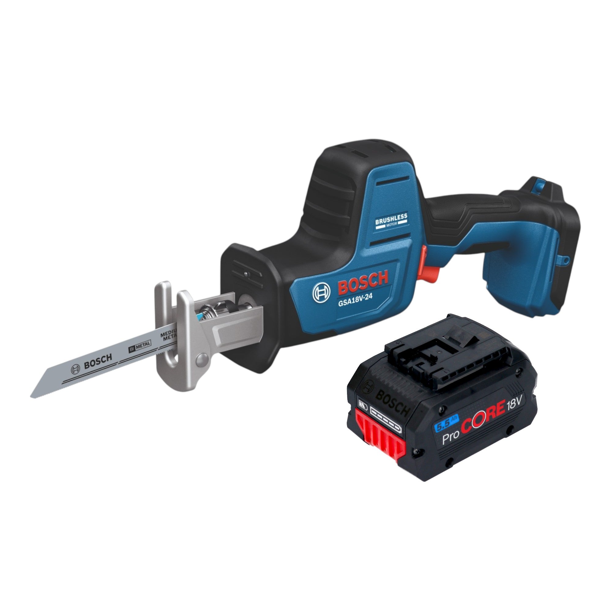 Bosch GSA 18V 24 Professional Akku Saebelsaege 18 V 230 mm Brushless 1x ProCORE Akku 5 5 Ah ohne Ladegeraet 0 - toolbrothers