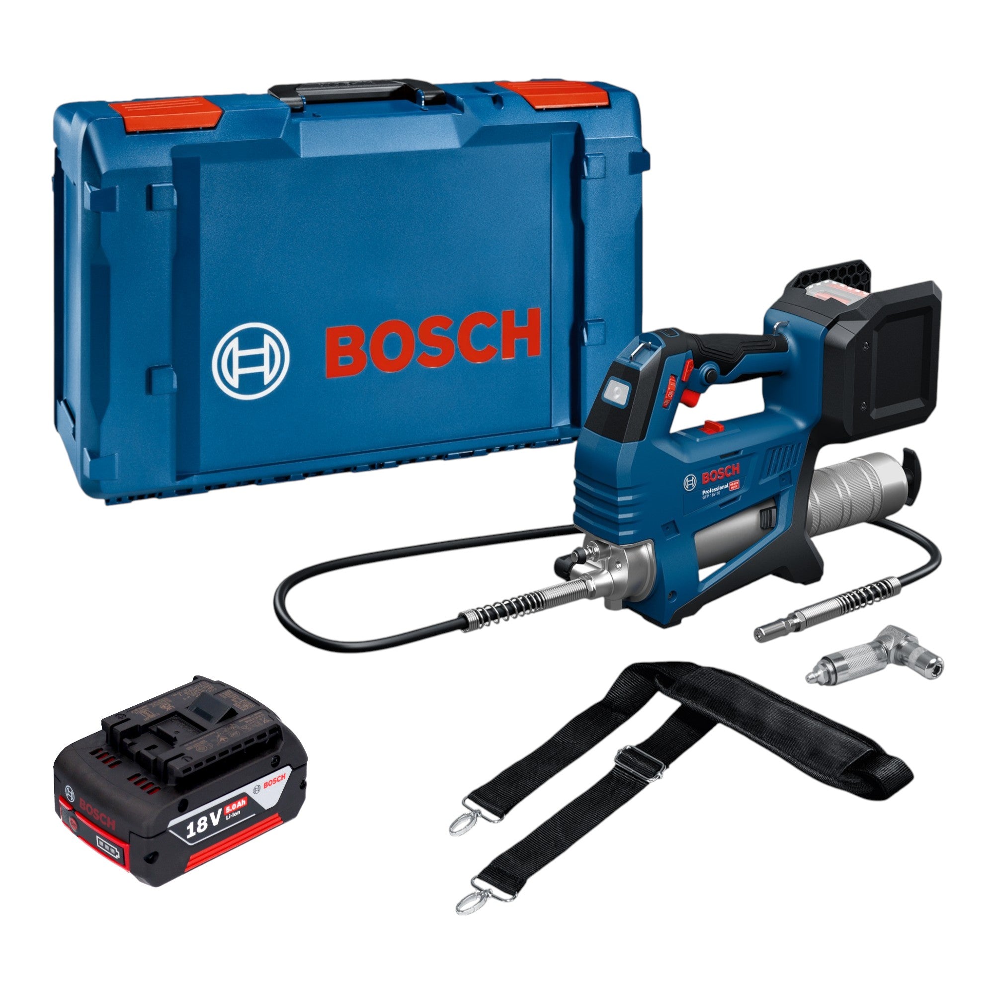 Bosch GFP 18V 10 Akku Fettpresse 18 V 10000 psi 1x Akku 5 0 Ah XL Boxx ohne Ladegeraet 0 - toolbrothers