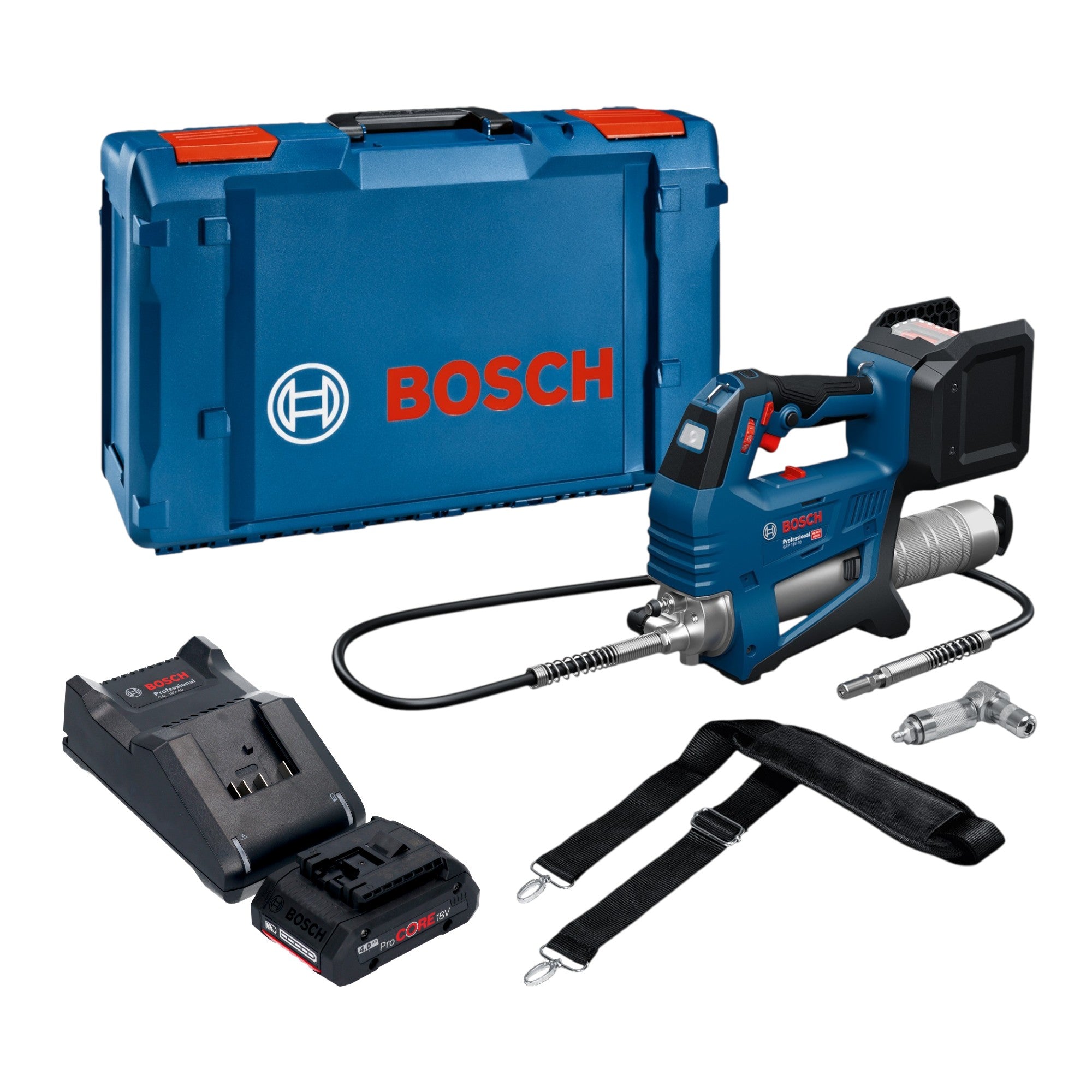 Bosch GFP 18V 10 Akku Fettpresse 18 V 10000 psi 1x ProCORE Akku 4 0 Ah Ladegeraet XL Boxx 0 - toolbrothers