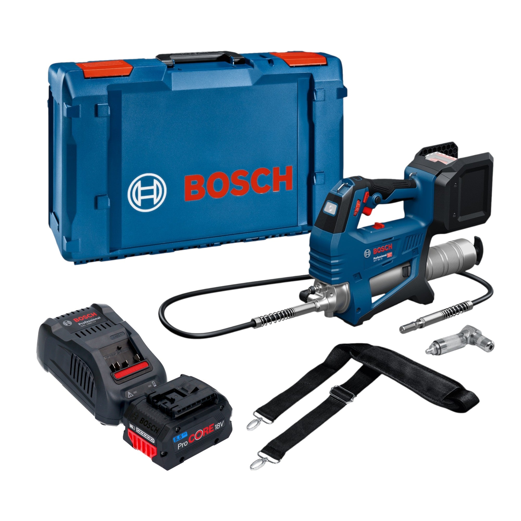 Bosch GFP 18V 10 Akku Fettpresse 18 V 10000 psi 1x ProCORE Akku 5 5 Ah Ladegeraet XL Boxx 0 - toolbrothers