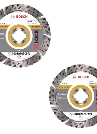 Bosch Diamanttrennscheiben X-LOCK 125 x 22,23mm Best for Universal ( 2x 2608615161 ) - Toolbrothers