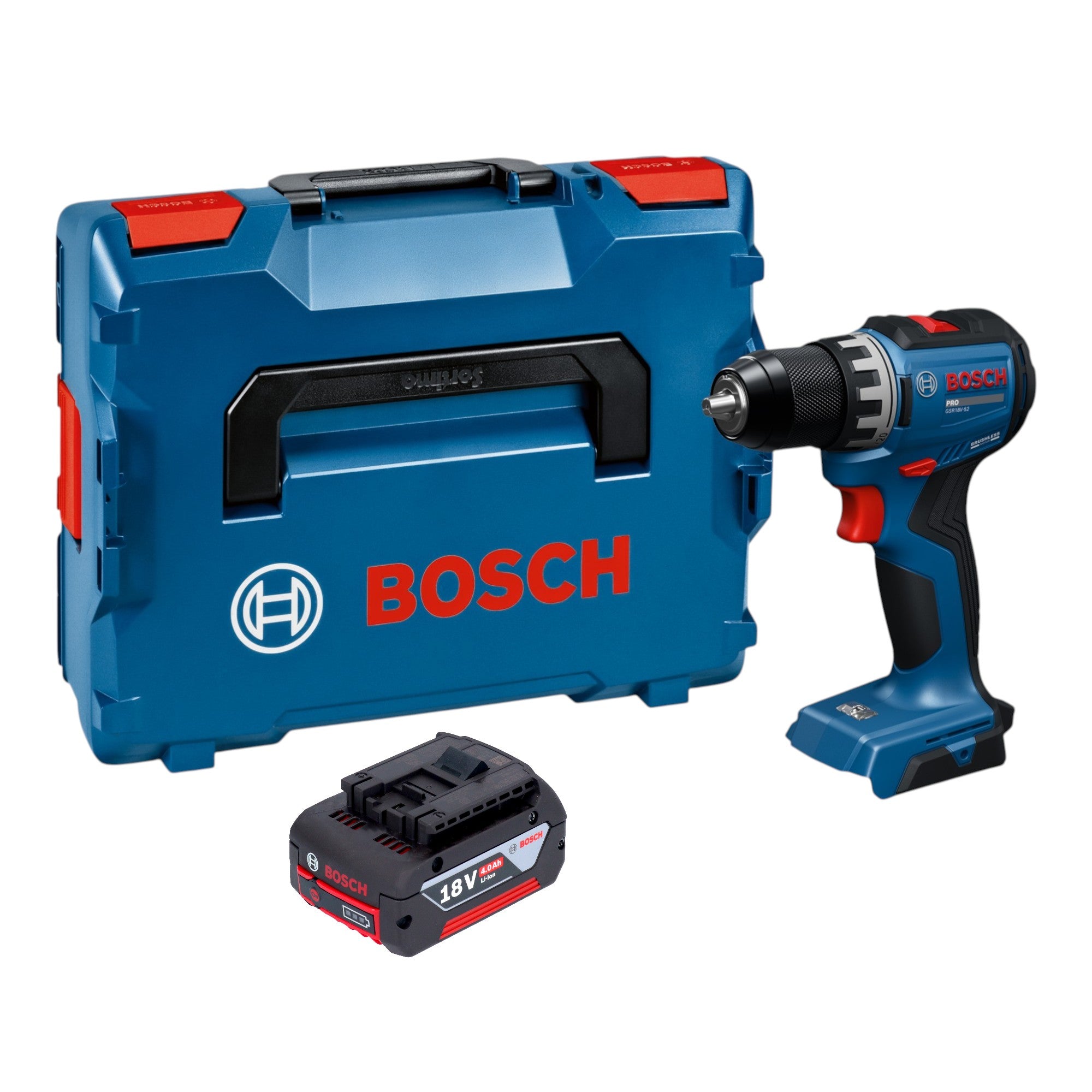Bosch GSR 18V 52 Professional Akku Bohrschrauber 18 V 70 Nm Brushless 1x Akku 4 0 Ah L Boxx ohne Ladegeraet 0 - toolbrothers