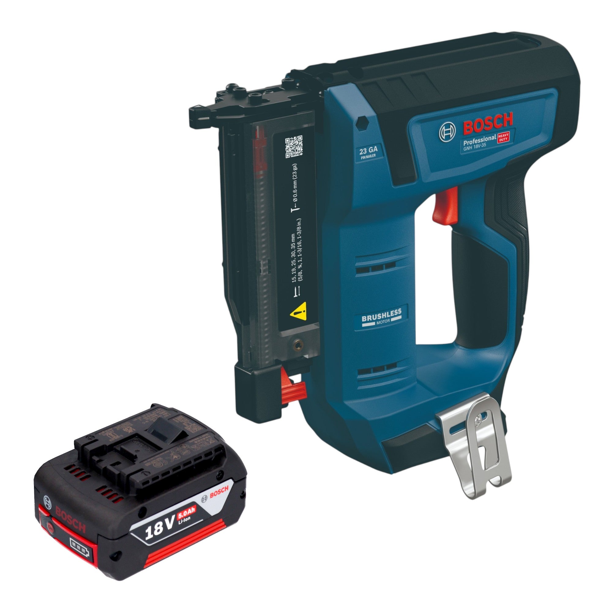 Bosch GNH 18V 35 Akku Holznagler 18 V 0 6 x 15 35 mm Brushless 1x Akku 5 0 Ah ohne Ladegeraet 0 - toolbrothers