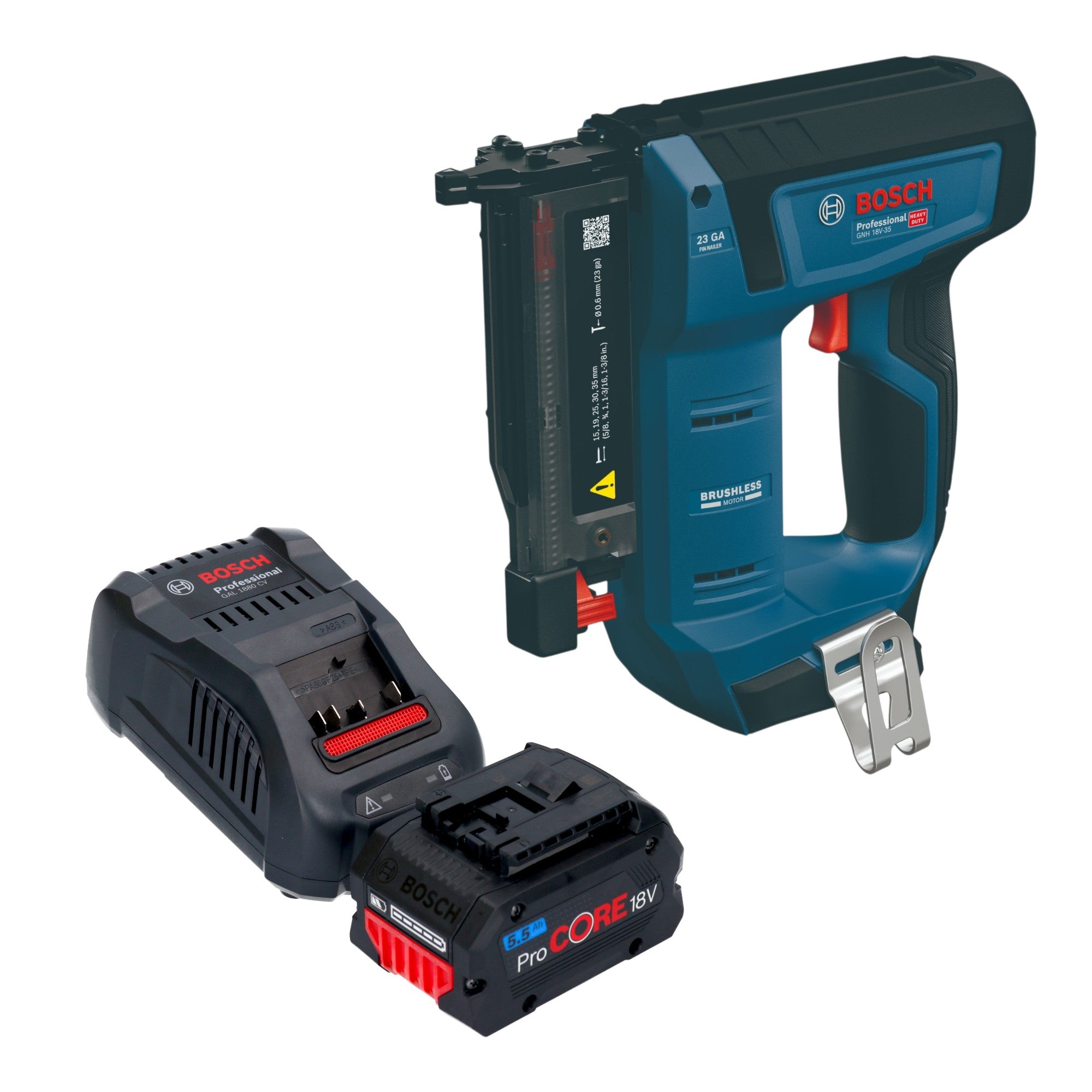 Bosch GNH 18V 35 Akku Holznagler 18 V 0 6 x 15 35 mm Brushless 1x ProCORE Akku 5 5 Ah Ladegeraet 0 - toolbrothers