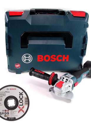 Bosch GWX 18V-10 C Akku Winkelschleifer 18V 125mm brushless X-LOCK + 10x Trennscheiben X-LOCK 125x22,23mm for Inox + L-BOXX - ohne Akku, ohne Ladegerät - Toolbrothers