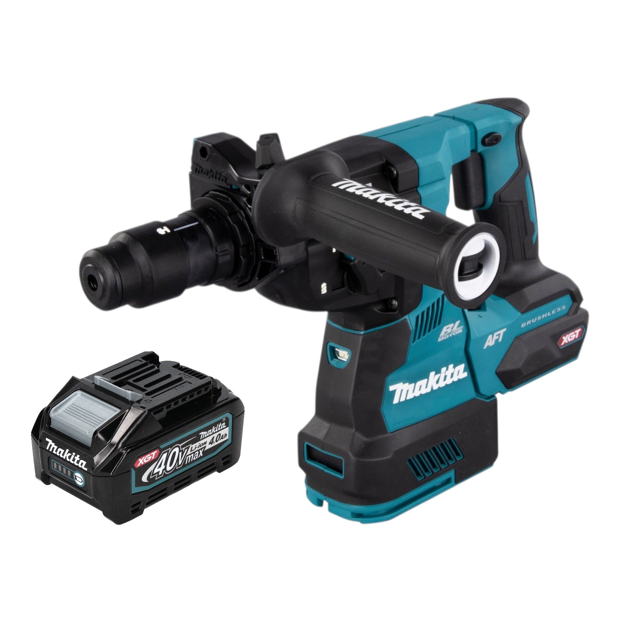 Makita HR 002 GM1 Akku Bohrhammer 40 V max 2 9 J SDS plus Brushless 1x Akku 4 0 Ah ohne Ladegeraet 0 - toolbrothers