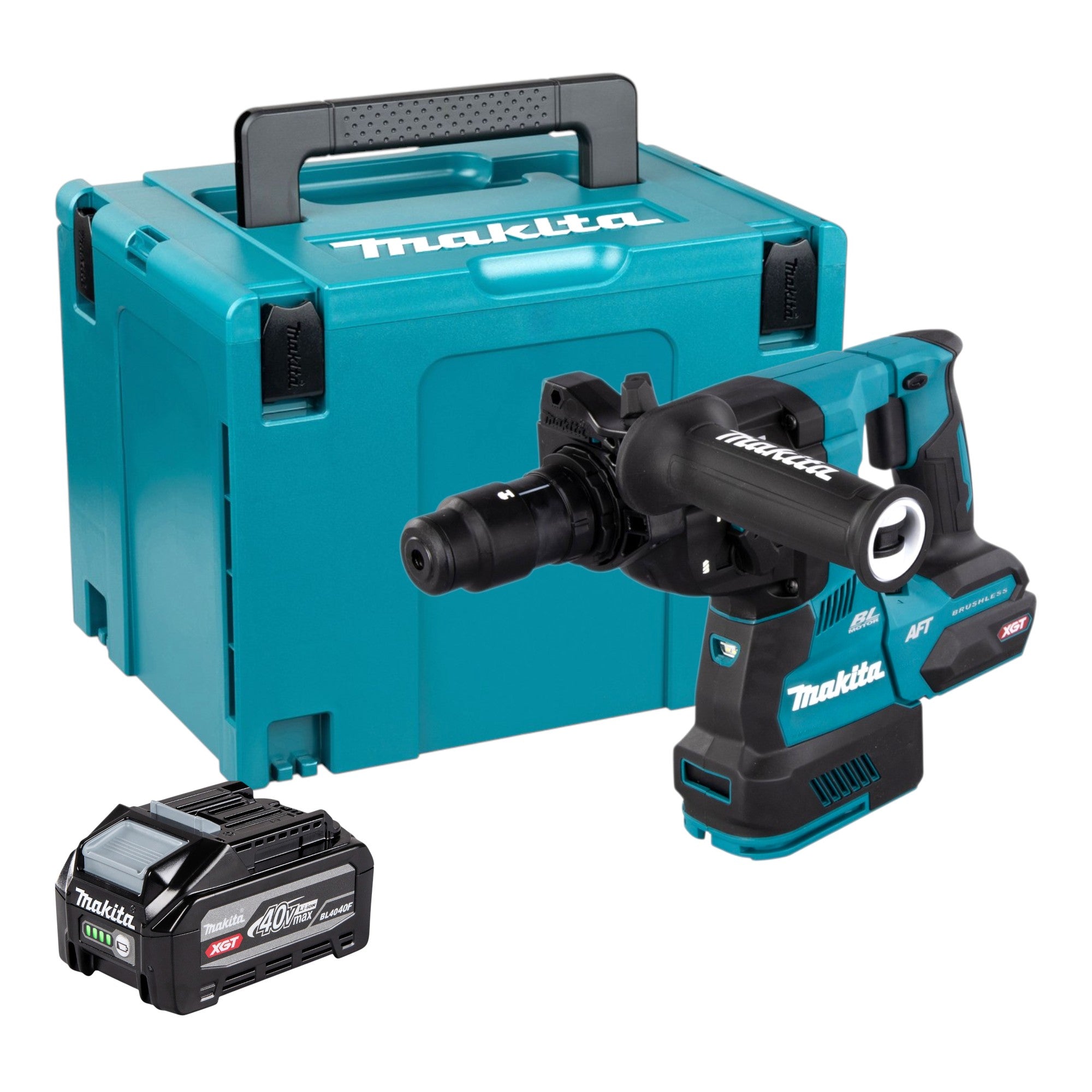 Makita HR 002 GU101 Akku Bohrhammer 40 V max 2 9 J SDS plus Brushless 1x Akku 4 0 Ah Makpac ohne Ladegeraet 0 - toolbrothers