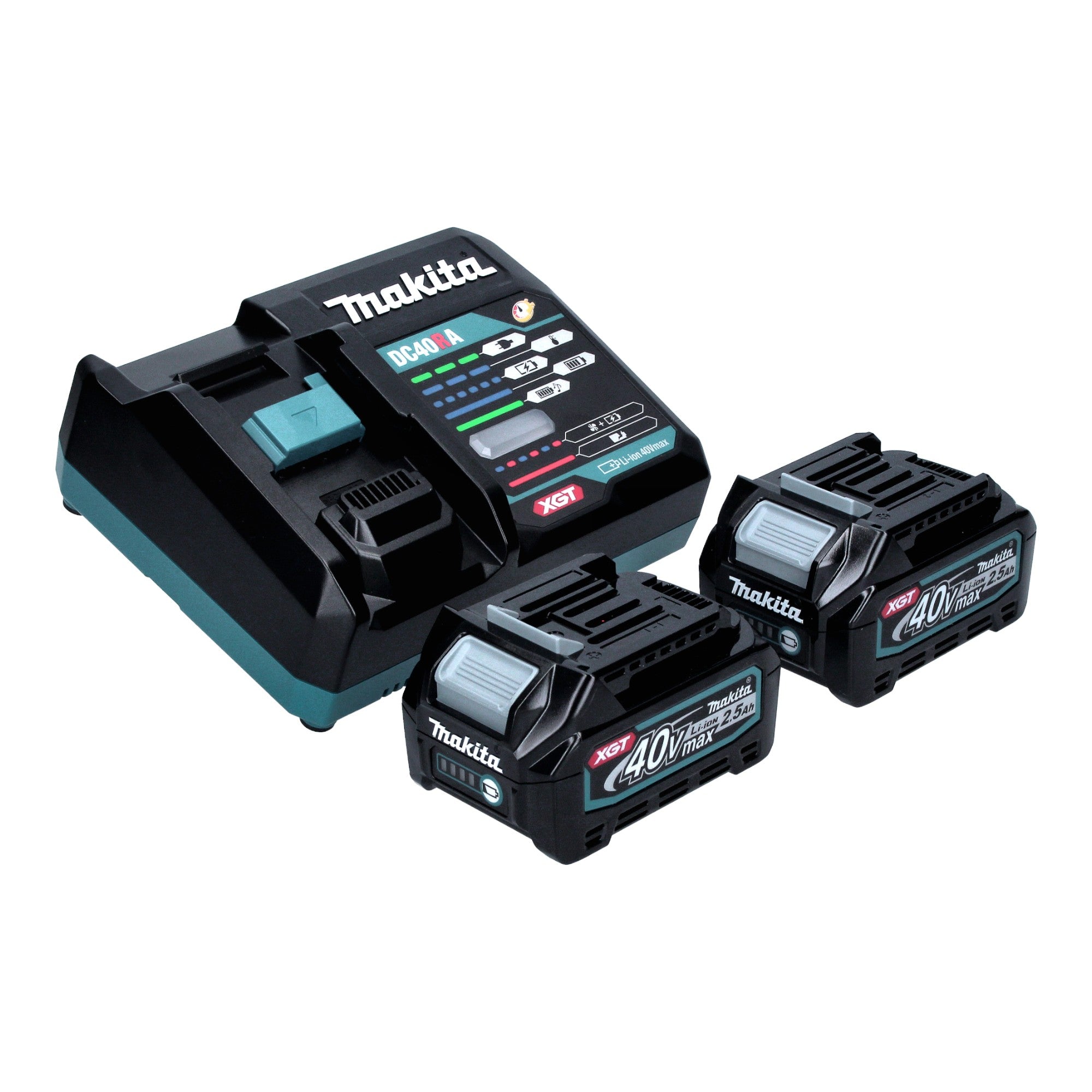 Makita HS 003 GD201 Akku Handkreissaege 40 V max 190 mm Brushless 2x Akku 2 5 Ah Ladegeraet 2 - toolbrothers