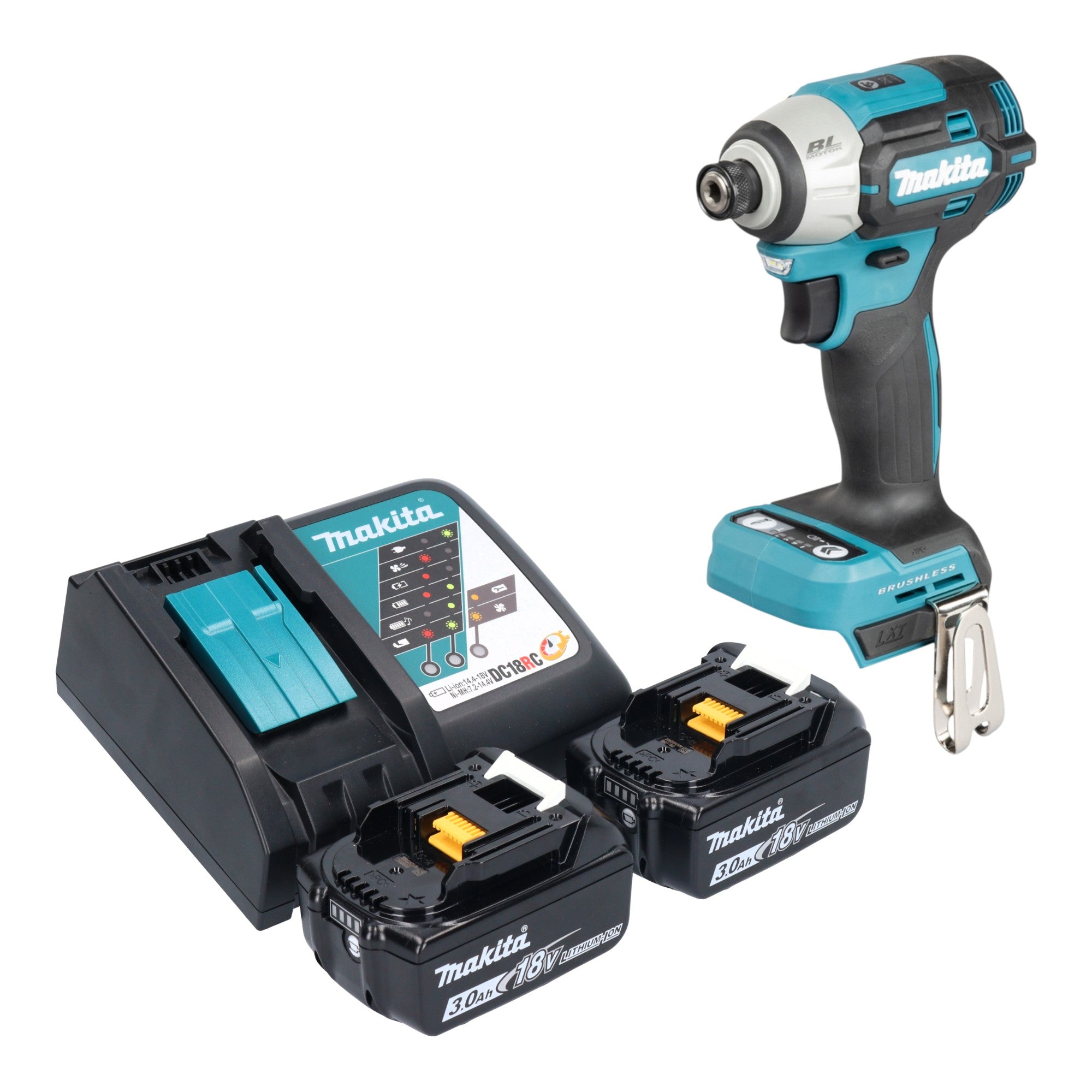 Makita DTD 201 RF Akku Schlagschrauber 18 V 210 Nm Brushless 2x Akku 3 0 Ah Ladegeraet 0 - toolbrothers
