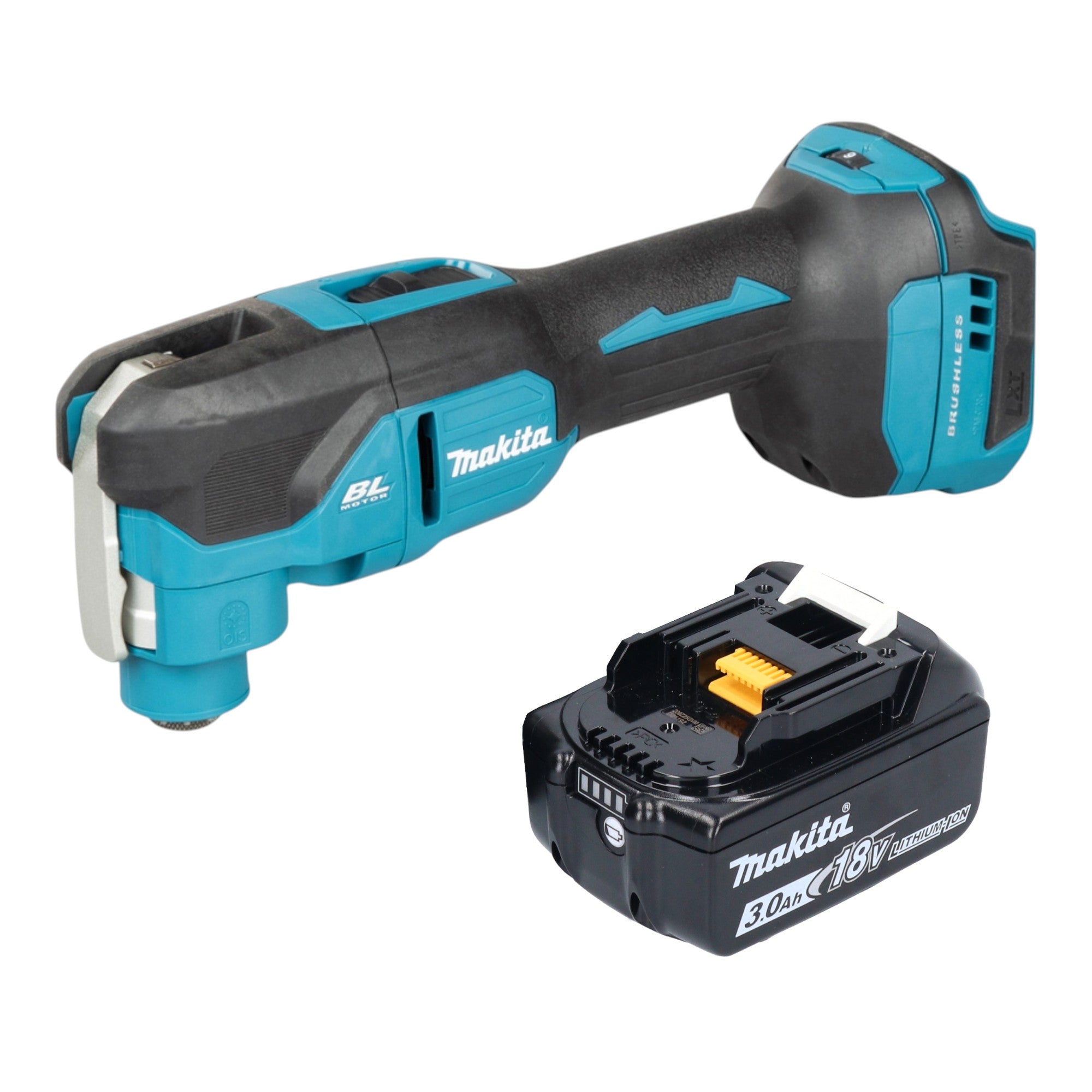 Makita DTM 53 F1 Akku Multifunktionswerkzeug 18 V OIS Starlock Brushless 1x Akku 3 0 Ah ohne Ladegeraet 0 - toolbrothers