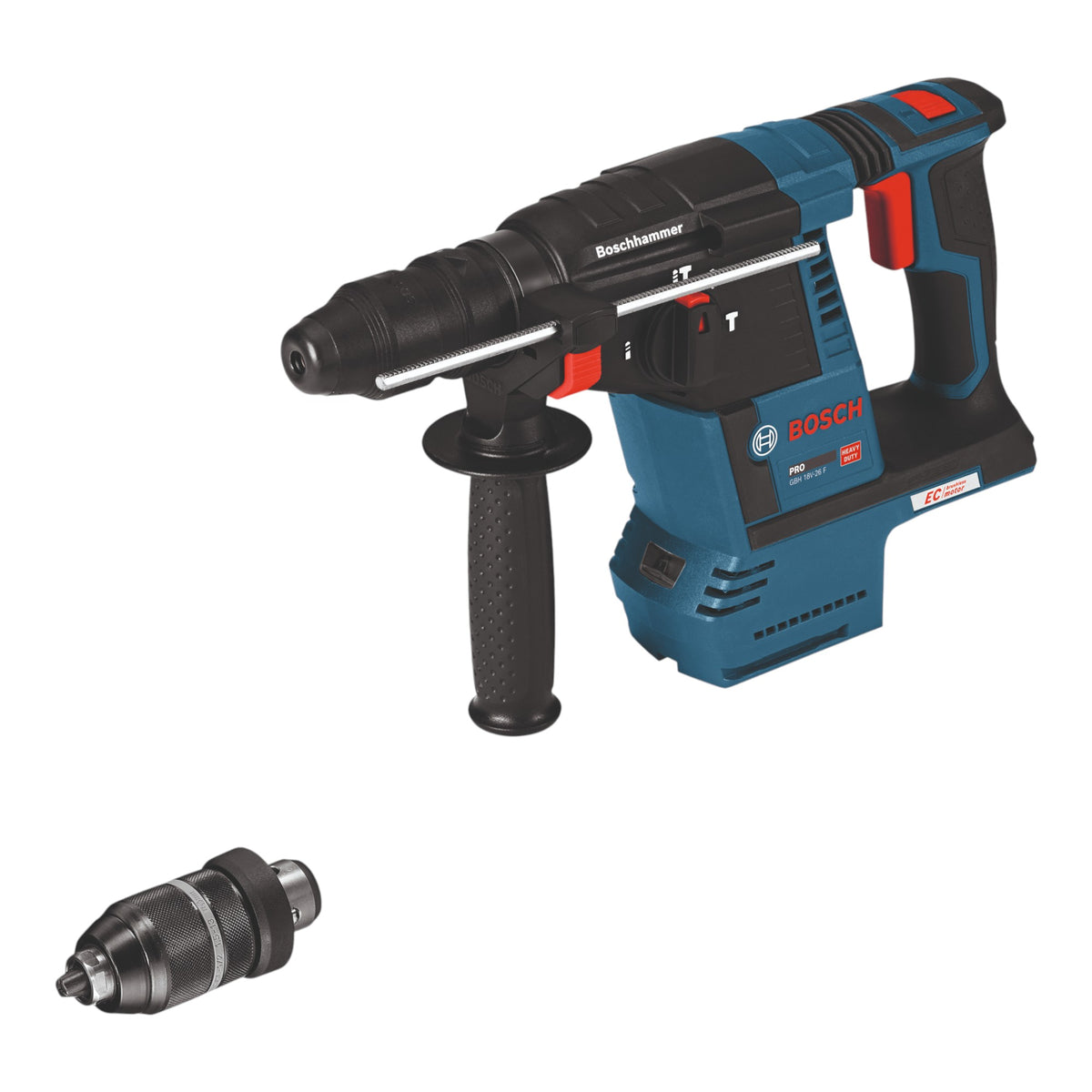 Martillo perforador a batería Bosch GBH 18V-26 F 18 V 2,6 J SDS-Plus Solo + portabrocas de cambio rápido - sin batería, sin cargador  ( 0611910000 )