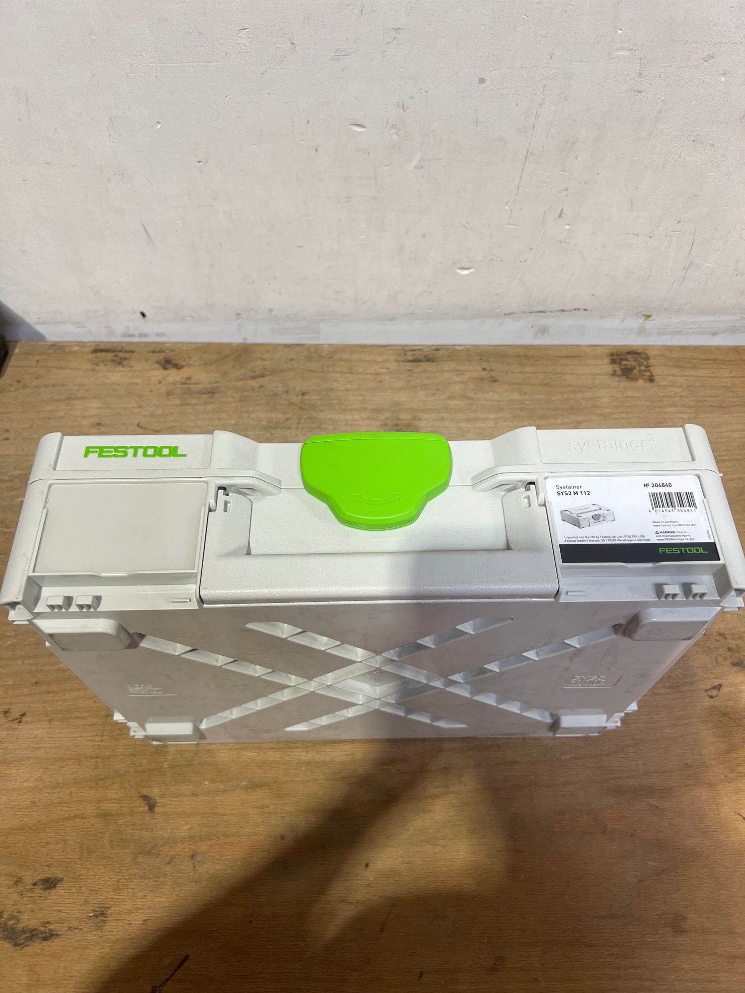 Festool Systainer SYS3 M 112 204840 7 7 Liter 396x296x112mm Werkzeugkoffer koppelbar Leicht Gebraucht 1 - toolbrothers