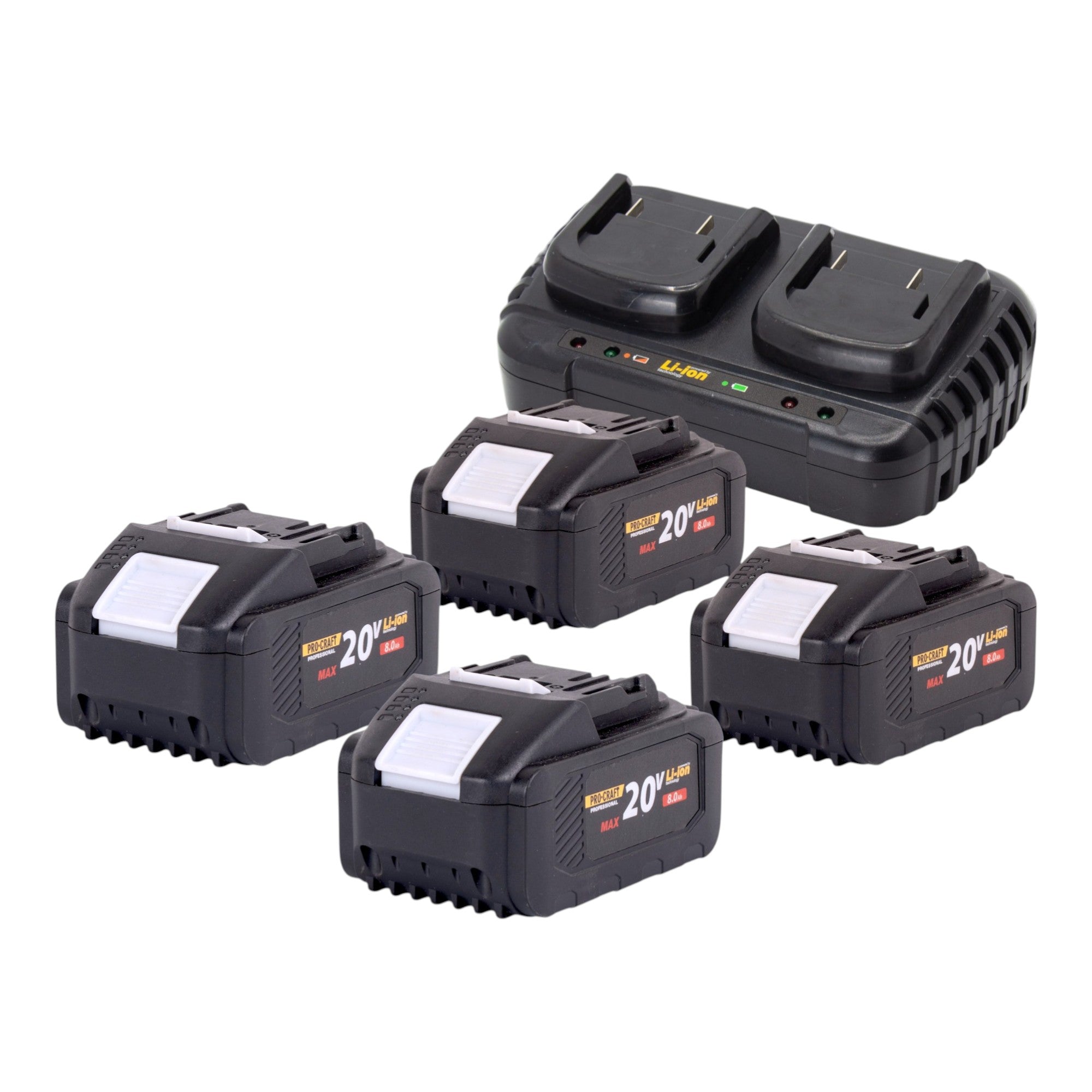 Procraft PTA 41 BB Akku Freischneider 40 V 2x 20 V 420 mm Brushless 4x Akku 8 0 Ah Ladegeraet 2 - toolbrothers