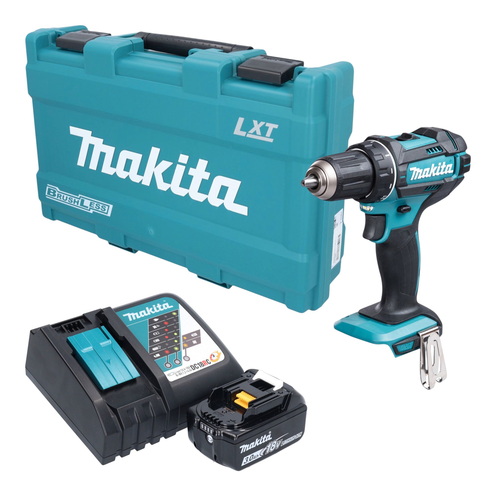 Makita DDF 482 RF1K Akku Bohrschrauber 18 V 62 Nm 1x Akku 3 0 Ah Ladegeraet Koffer 0 - toolbrothers