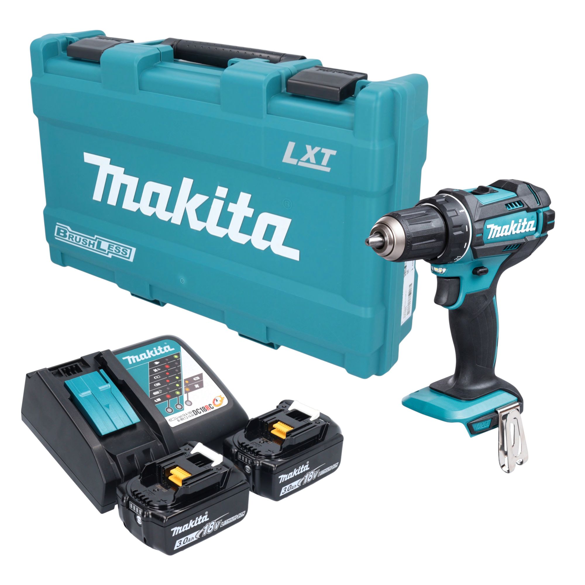 Makita DDF 482 RFK Akku Bohrschrauber 18 V 62 Nm 2x Akku 3 0 Ah Ladegeraet Koffer 0 - toolbrothers