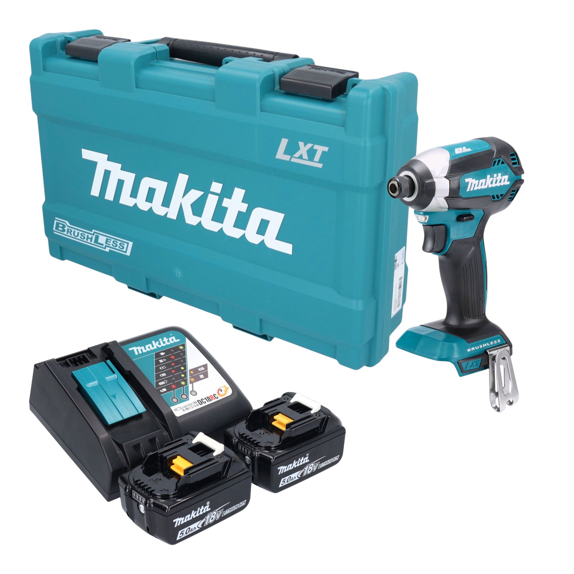 Makita DTD 153 RTK Akku Schlagschrauber 18 V 170 Nm 1 4 Brushless 2x Akku 5 0 Ah Ladegeraet Koffer 0 - toolbrothers