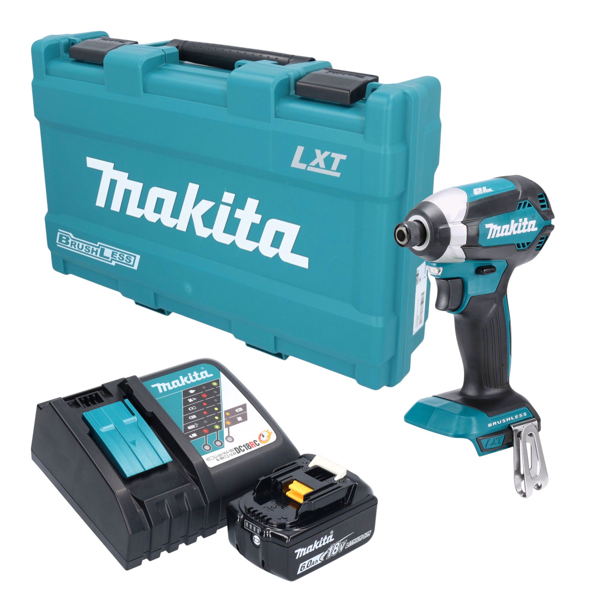 Makita DTD 153 RG1K Akku Schlagschrauber 18 V 170 Nm 1 4 Brushless 1x Akku 6 0 Ah Ladegeraet Koffer 0 - toolbrothers