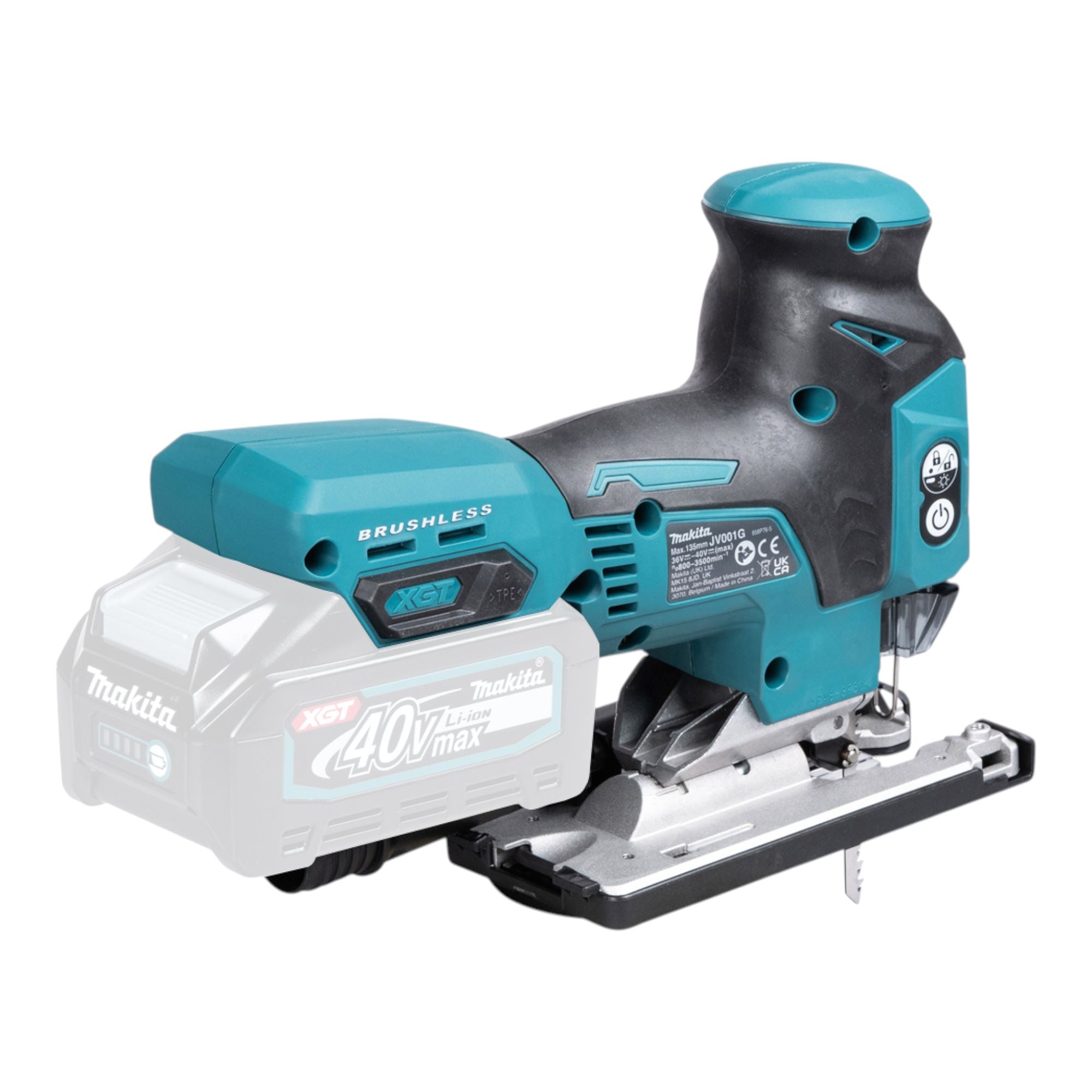 Makita JV 001 GU201 Akku Stichsaege 40 V max 135 mm Brushless 2x Akku 4 0 Ah Ladegeraet Makpac 2 - toolbrothers