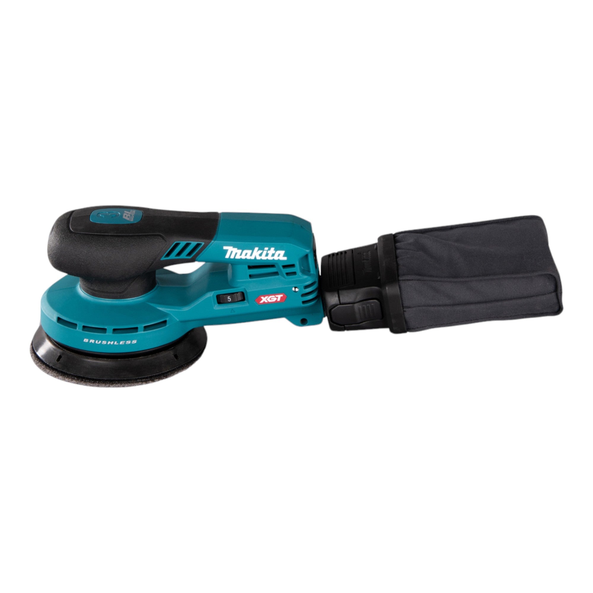 Makita BO 003 CGU101 Akku Exzenterschleifer 40 V max 125 mm 3 0 mm Hub Brushless 1x Akku 4 0 Ah Ladegeraet 1 - toolbrothers