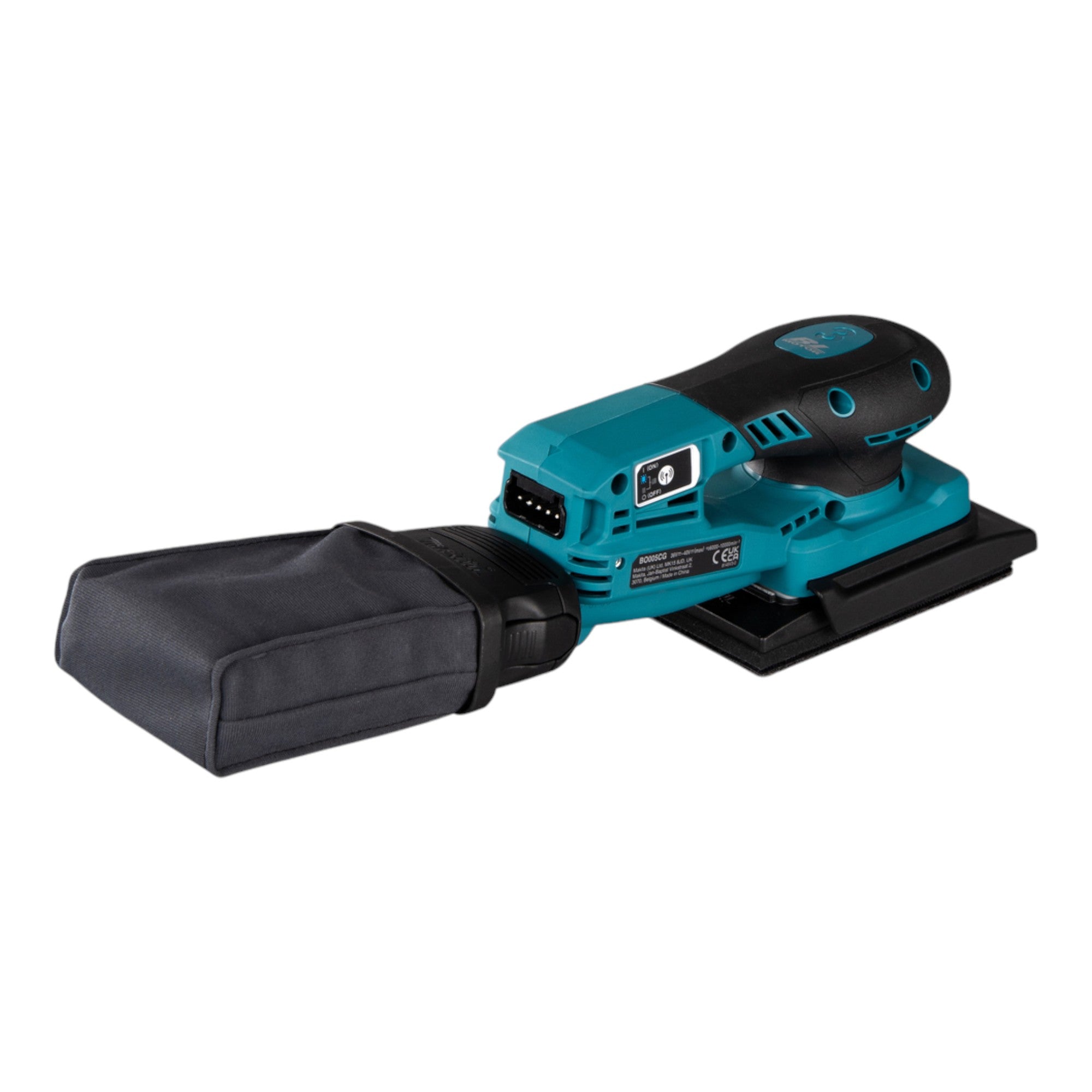 Makita BO 005 CGU201 Akku Schwingschleifer 40 V max 80 x 130 mm 3 0 mm Hub Brushless 2x Akku 4 0 Ah Ladegeraet Makpac 2 - toolbrothers