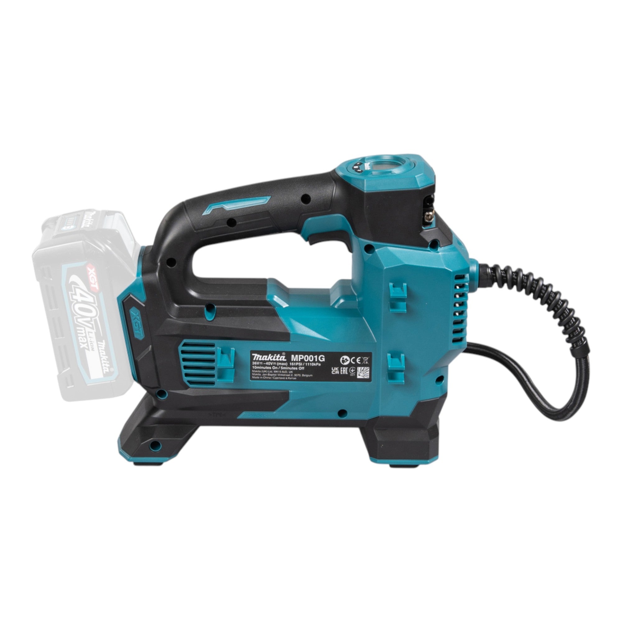 Makita MP 001 GU1 Akku Kompressor 40 V max 11 1 bar 1x Akku 4 0 Ah ohne Ladegeraet 4 - toolbrothers