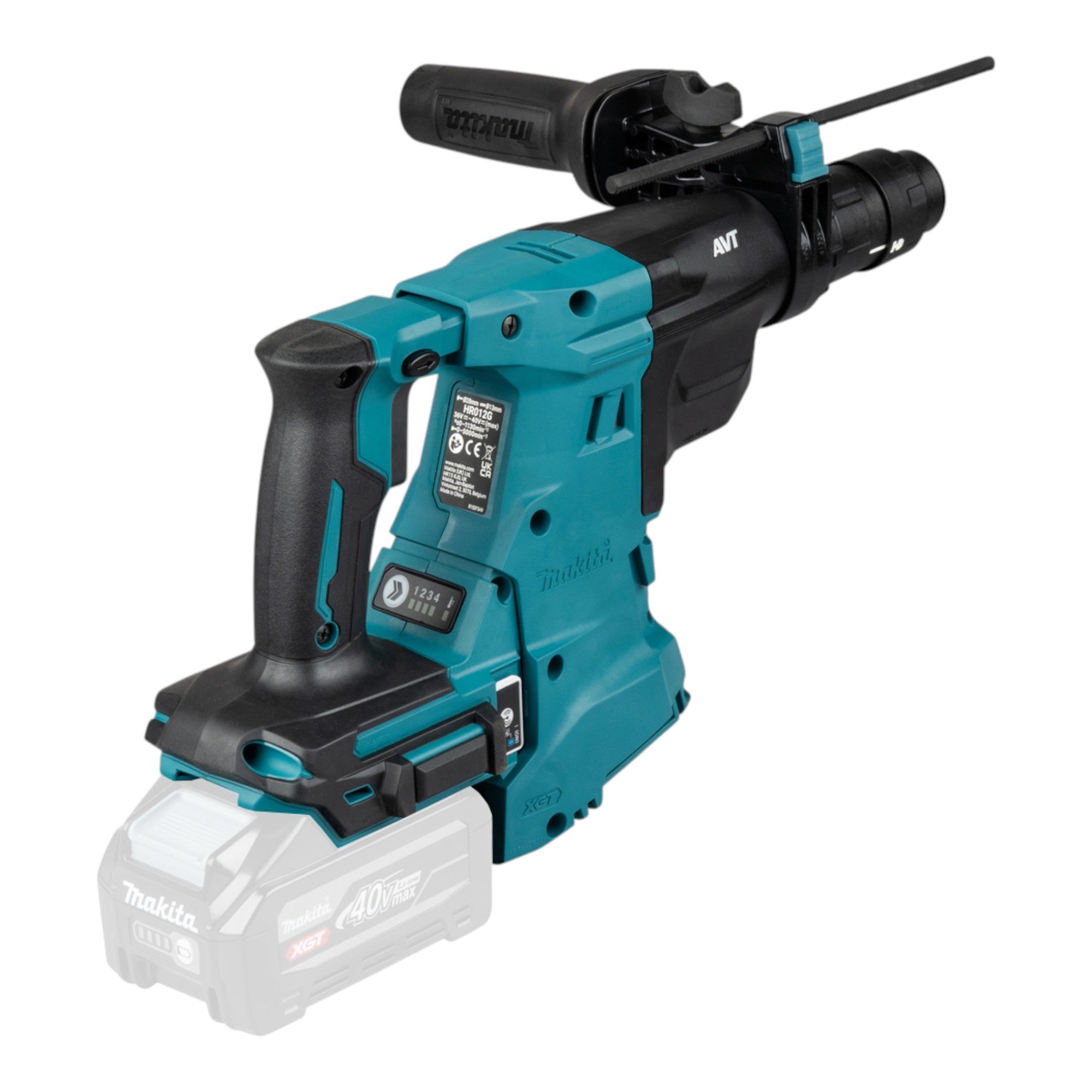 Makita HR 012 GU101 Akku Kombihammer 40 V max 3 3 J SDS plus Brushless 1x Akku 4 0 Ah Ladegeraet 2 - toolbrothers