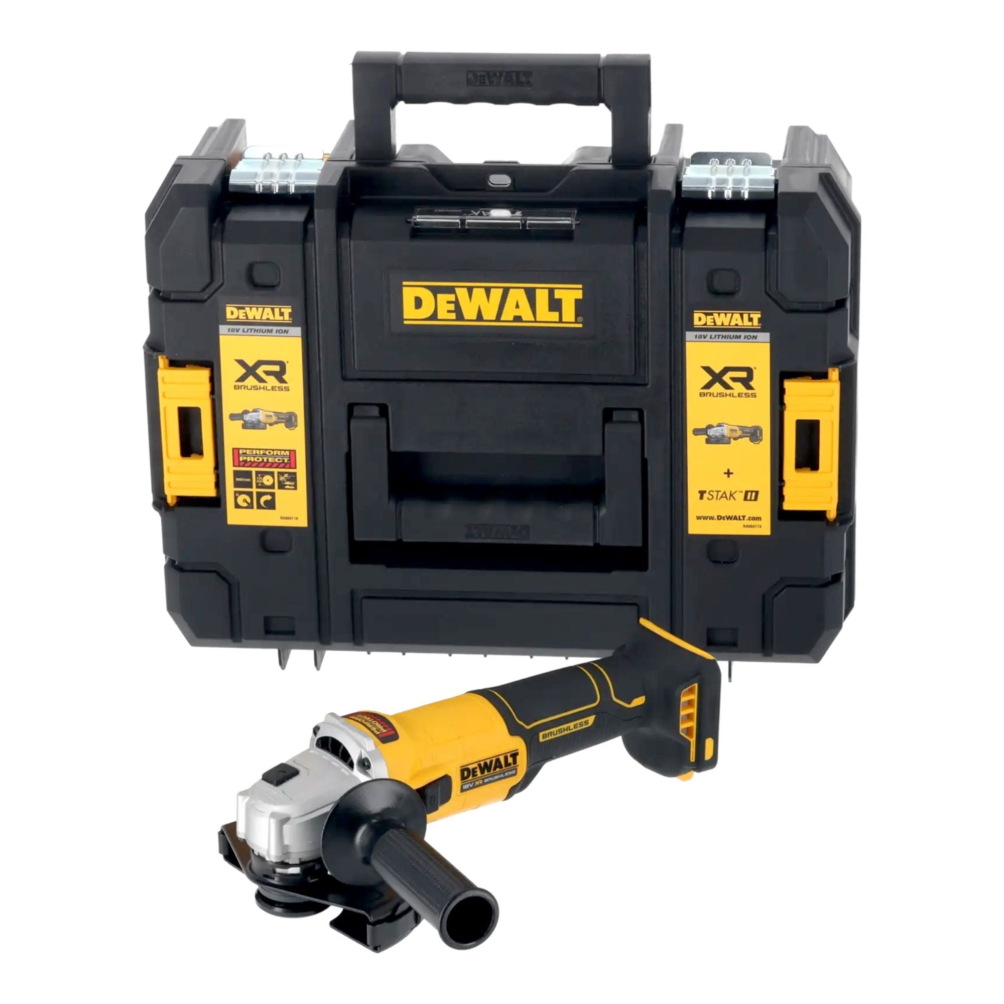DeWalt DCG 407 NT Akku Winkelschleifer 18 V 125 mm Brushless TSTAK ohne Akku ohne Ladegeraet 0 - toolbrothers