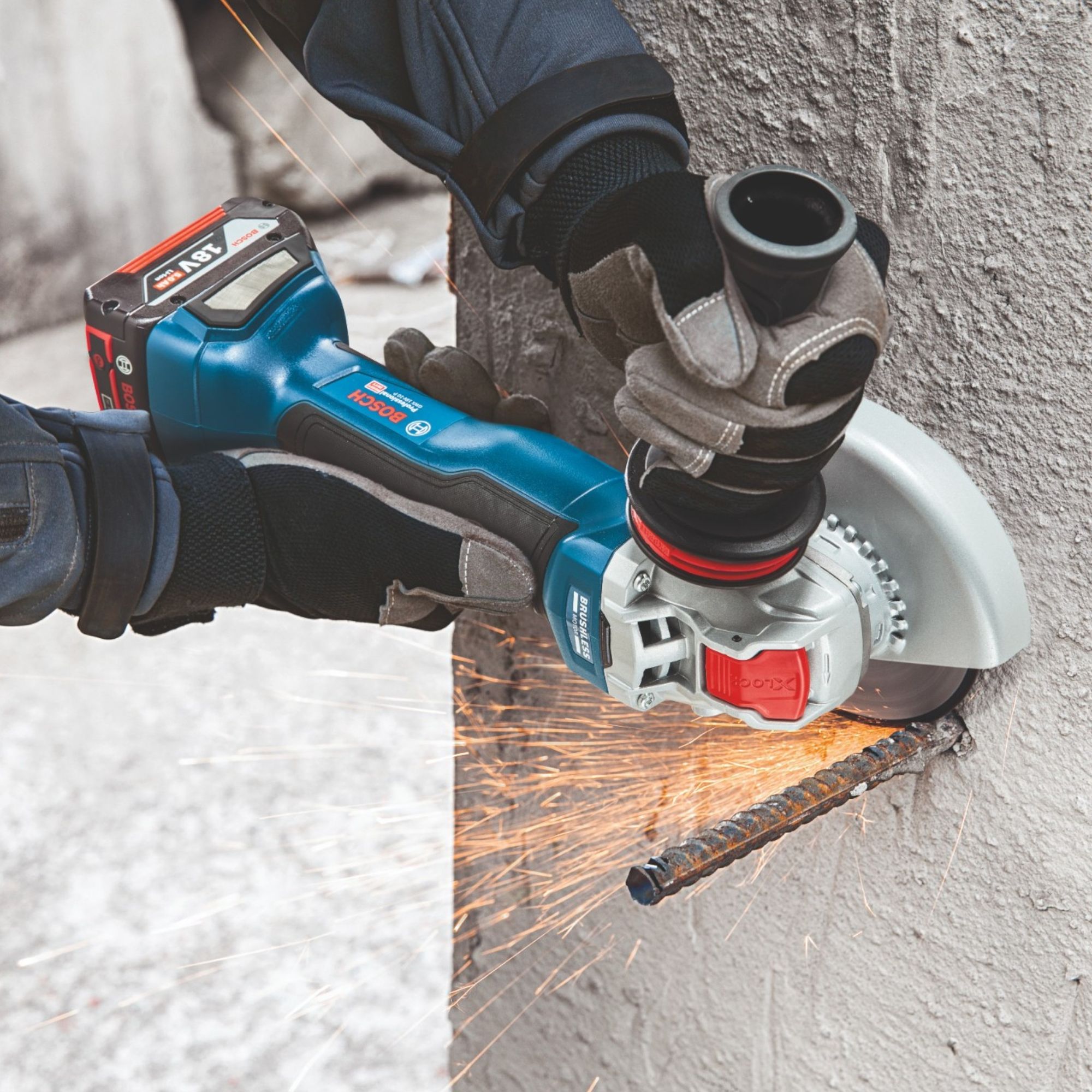 Bosch GWX 18V 10 P Professional Akku Winkelschleifer 18 V 125 mm X LOCK Brushless 06019J4201 L Boxx ohne Akku ohne Ladegeraet 4 - toolbrothers