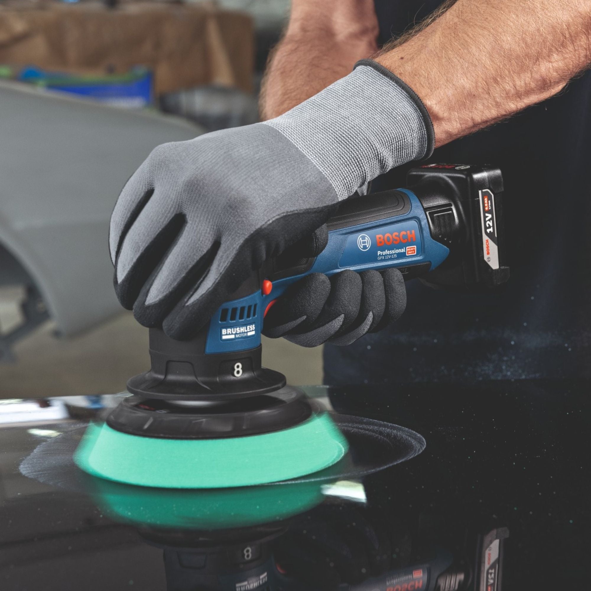 Bosch GPX 12V 125 Akku Polierer 12 V 125 mm Brushless 06019L4100 Solo ohne Akku ohne Ladegeraet 4 - toolbrothers