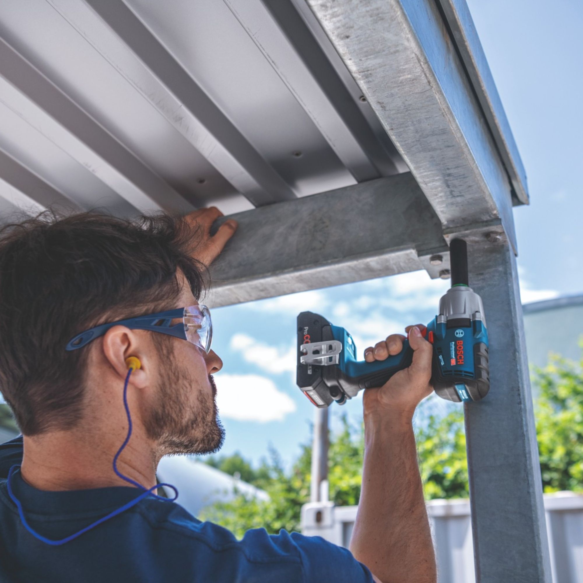 Bosch GDS 18V 450 PC Professional Akku Schlagschrauber 18 V 450 Nm 1 2 Brushless 1x Akku 4 0 Ah ohne Ladegeraet 3 - toolbrothers