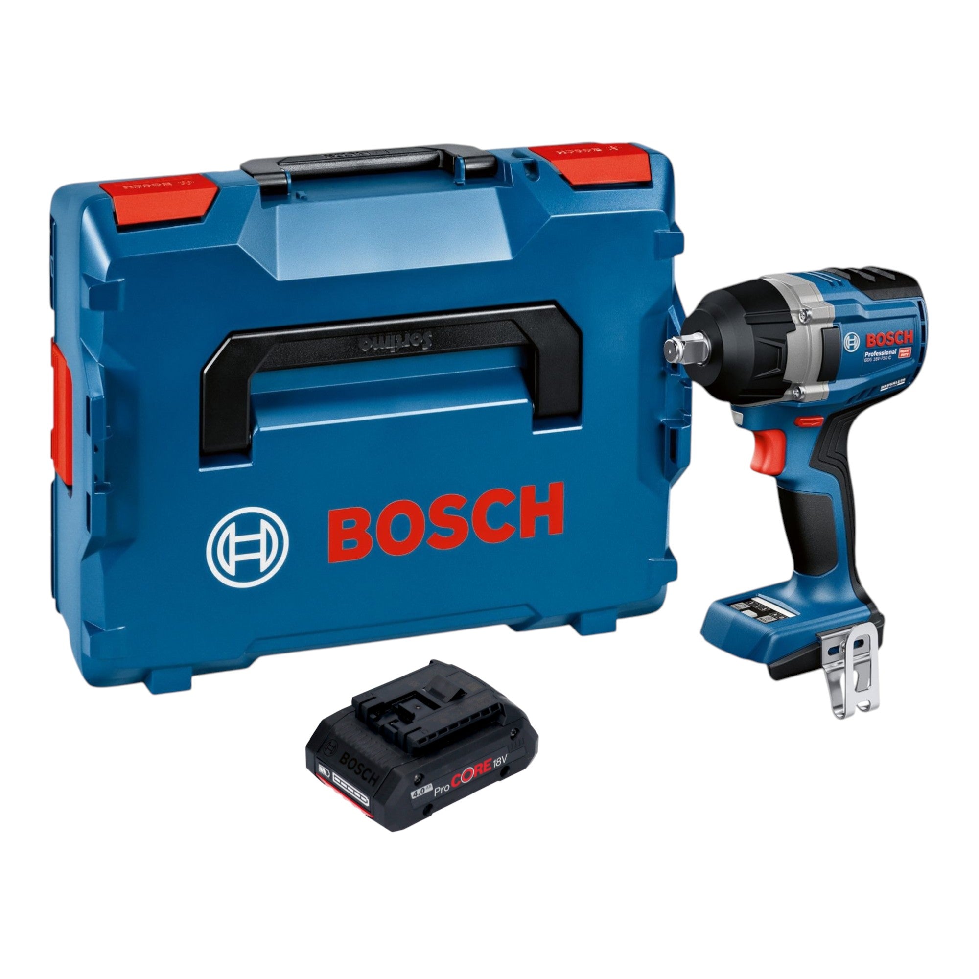 Bosch GDS 18V 750 C Akku Schlagschrauber 18 V 750 Nm 1 2 Brushless 1x ProCORE Akku 4 0 Ah L Boxx ohne Ladegeraet 0 - toolbrothers