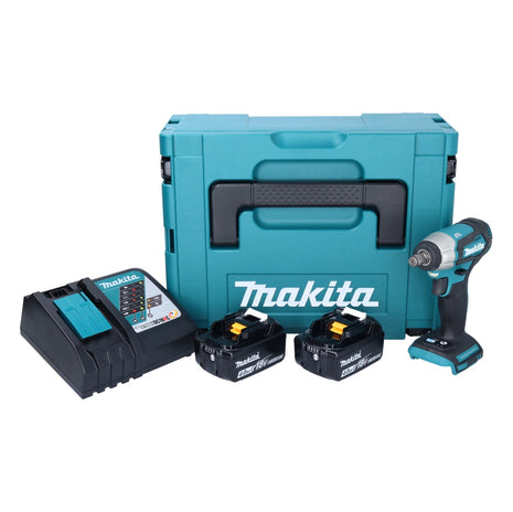 Makita DTW 181 RMJ Akku Schlagschrauber 18 V 210 Nm 1/2" Brushless + 2x Akku 4,0 Ah + Ladegerät + Makpac - Toolbrothers