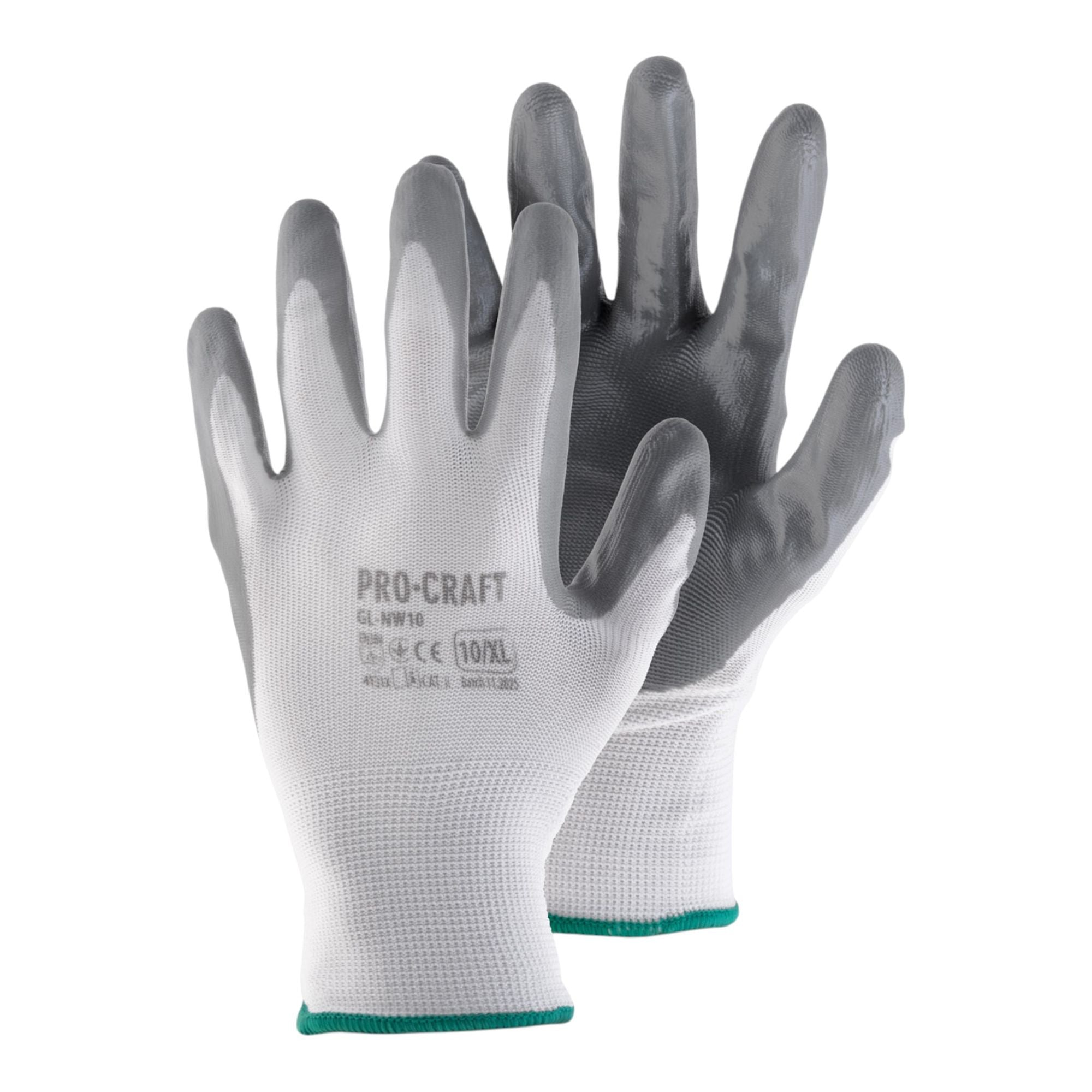 Procraft GL NW10 Arbeitshandschuhe Nitril 1 Paar Groesse XL 0 - toolbrothers