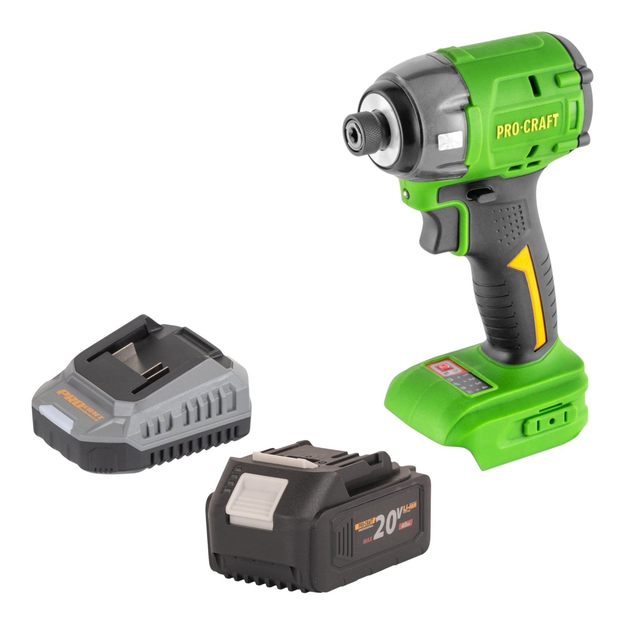 Procraft PS22bb Akku Schlagschrauber 20 V 230 Nm 1 4 Brushless 1x Akku 4 0 Ah Ladegeraet 0 - toolbrothers